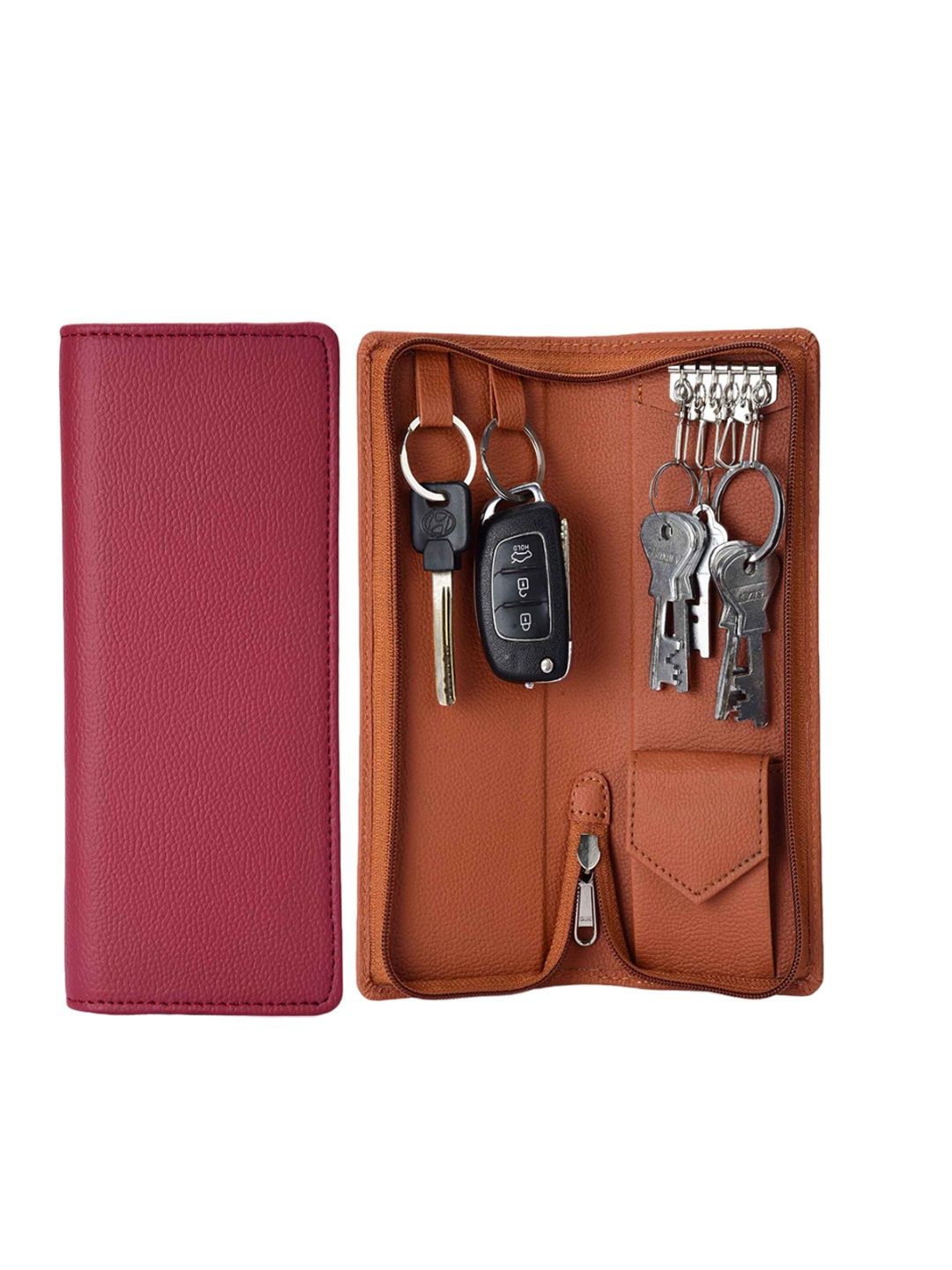 

essart Set of 2 Pouch Travel Accessory, Brown