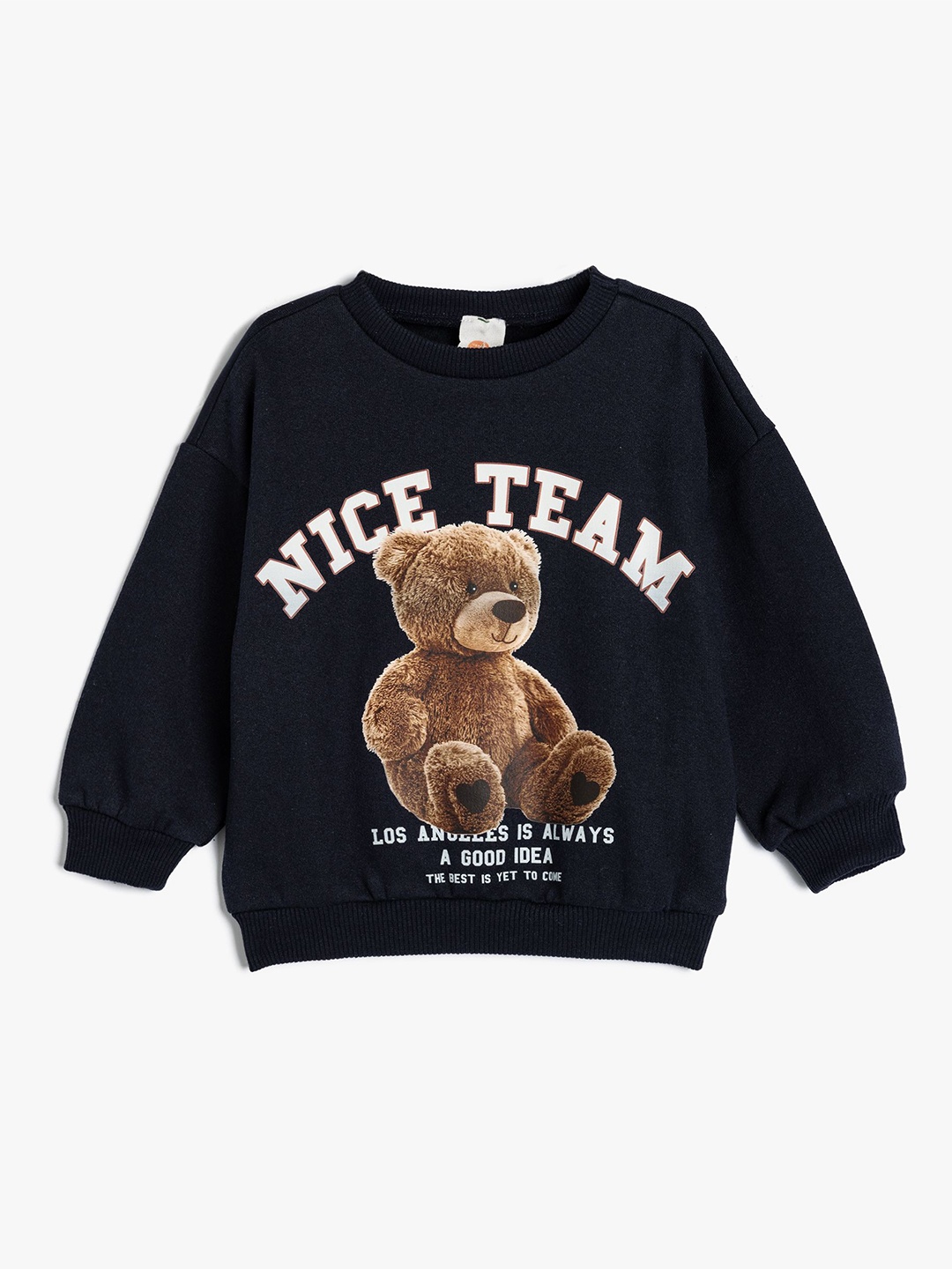 

Koton Girls Graphic Printed Sweatshirt, Navy blue