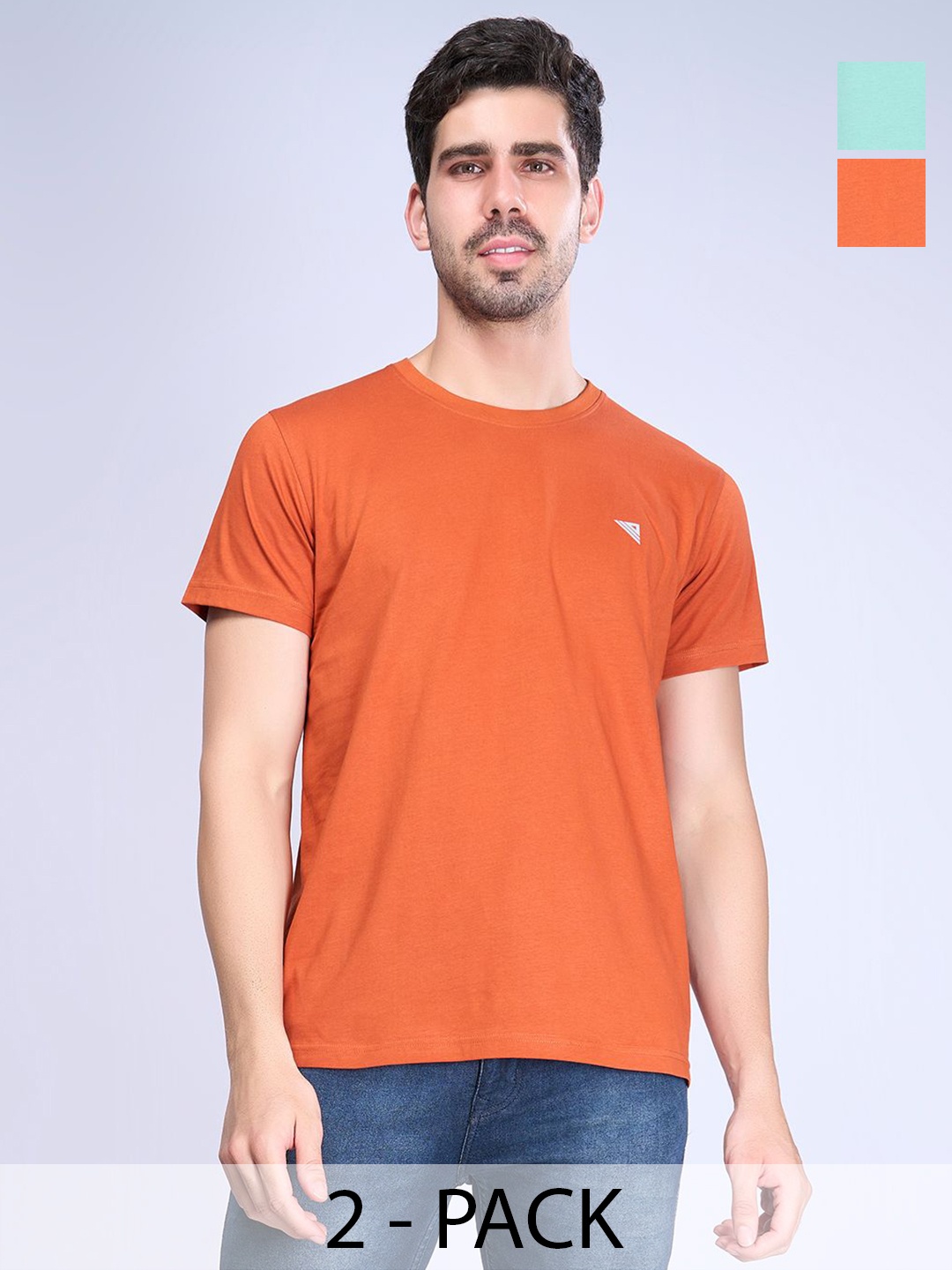 

Unibro Men 2 Applique T-shirt, Orange