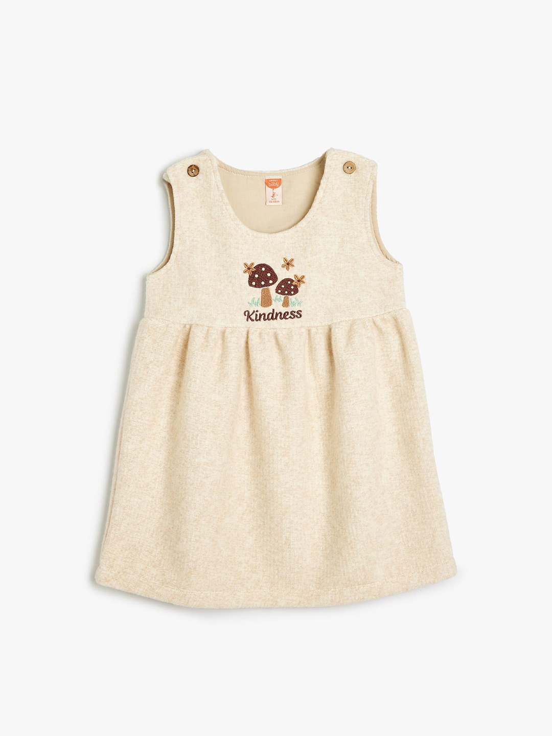 

Koton Embroiered A-Line Dress, Beige