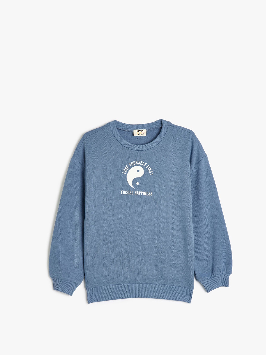 

Koton Girls Graphic Printed Sweatshirt, Blue