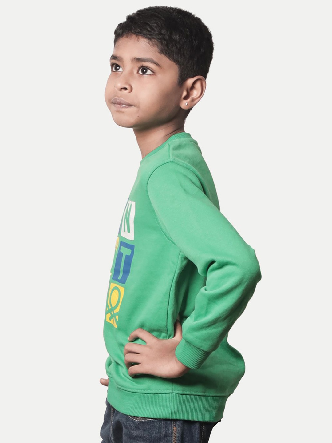 

BAESD Boys Printed Sweatshirt, Green