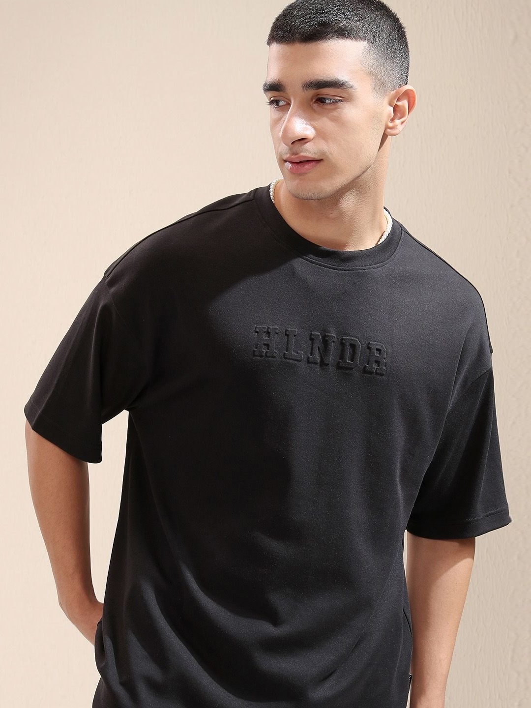 

HIGHLANDER Men Typography Printed Sports T-Shirt, Black