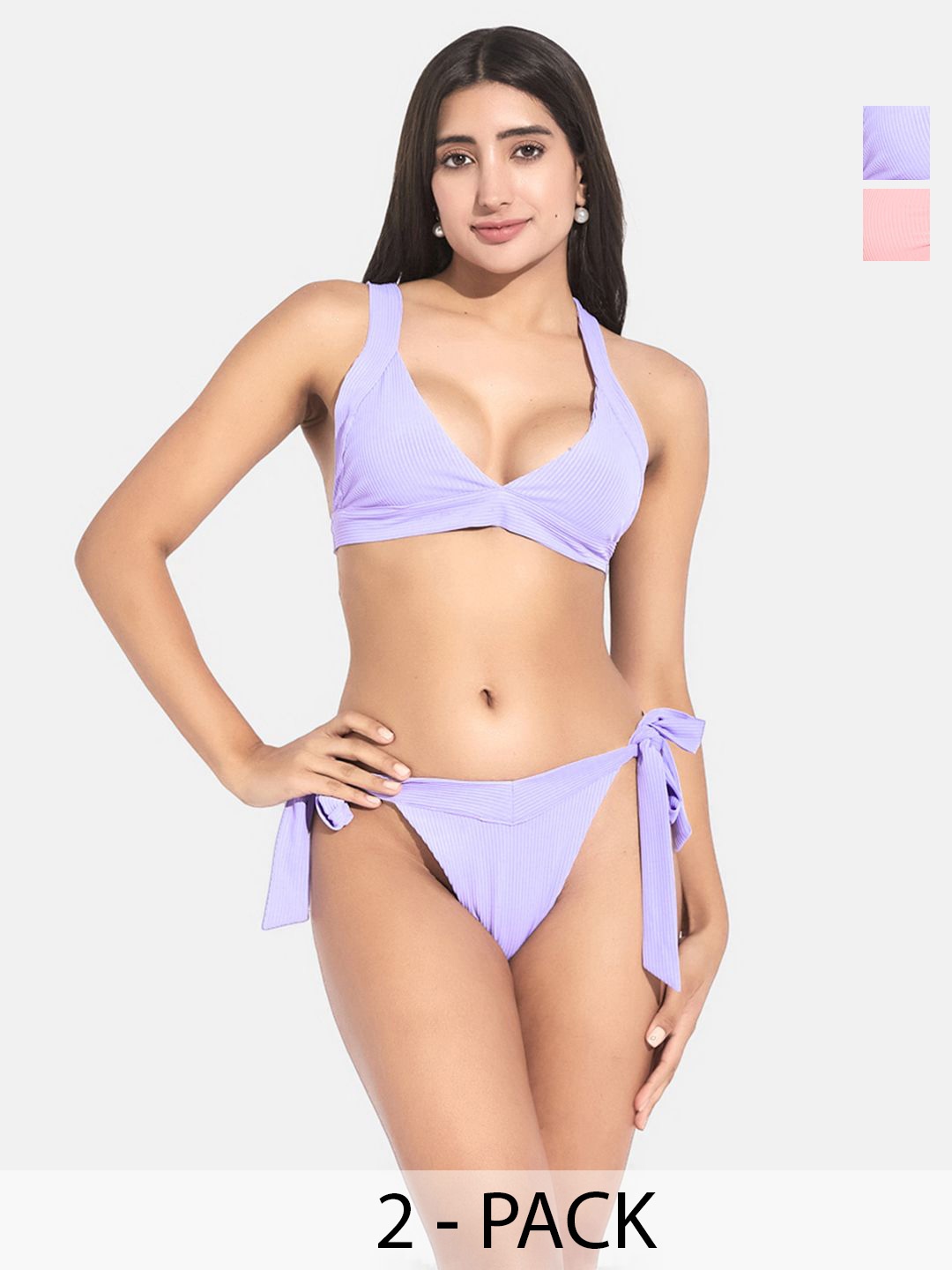 

SECRETS BY ZEROKAATA Pack Of 2 Assorted Swim Bikini Set