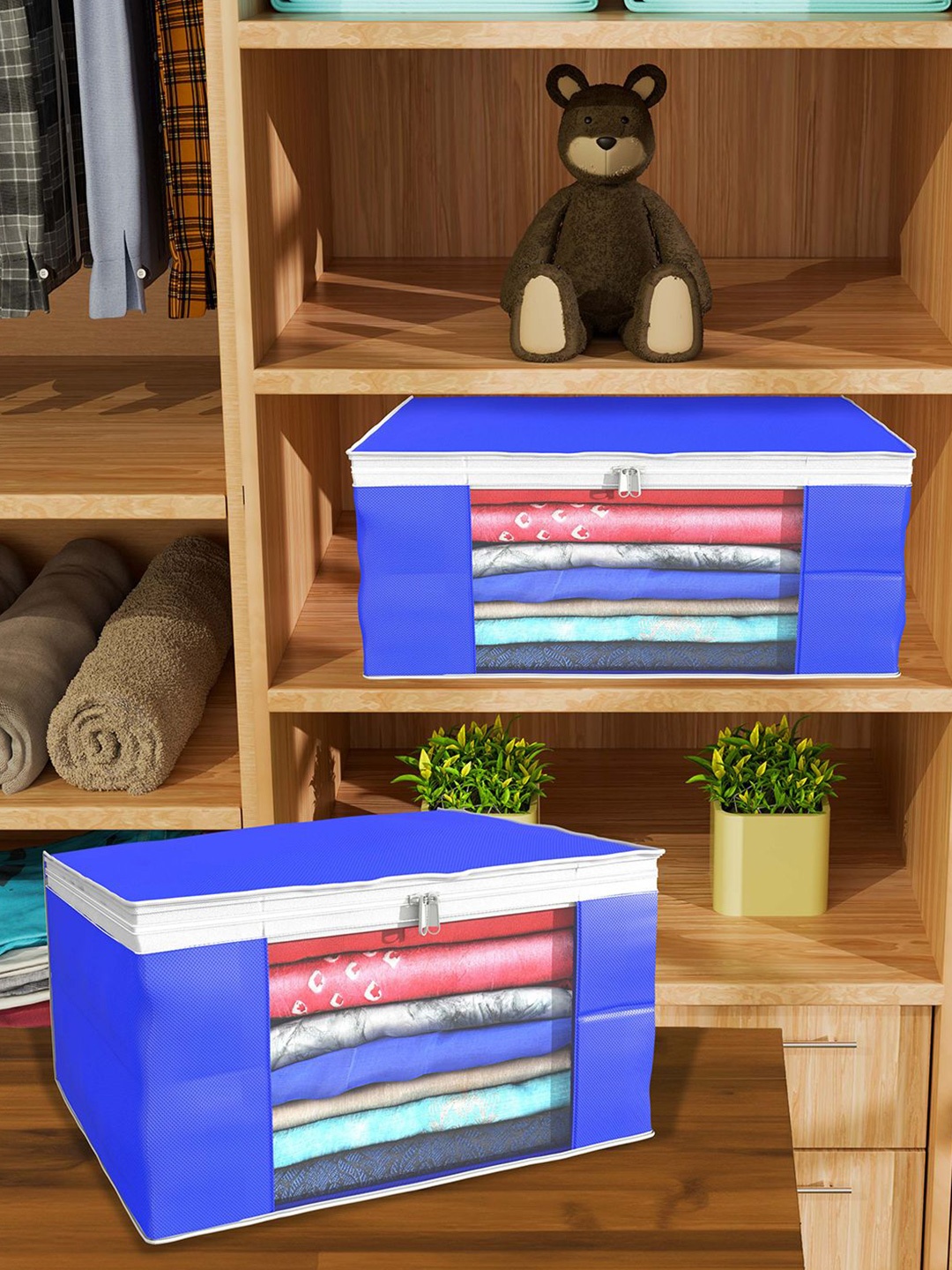 

Kuber Industries Blue Set of 12 Regular Drawer Organiser Organisers