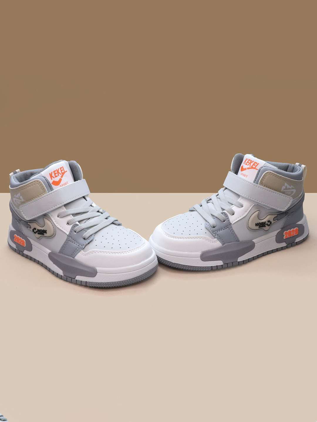 

BAESD Unisex Kids Colourblocked Sneakers, Grey