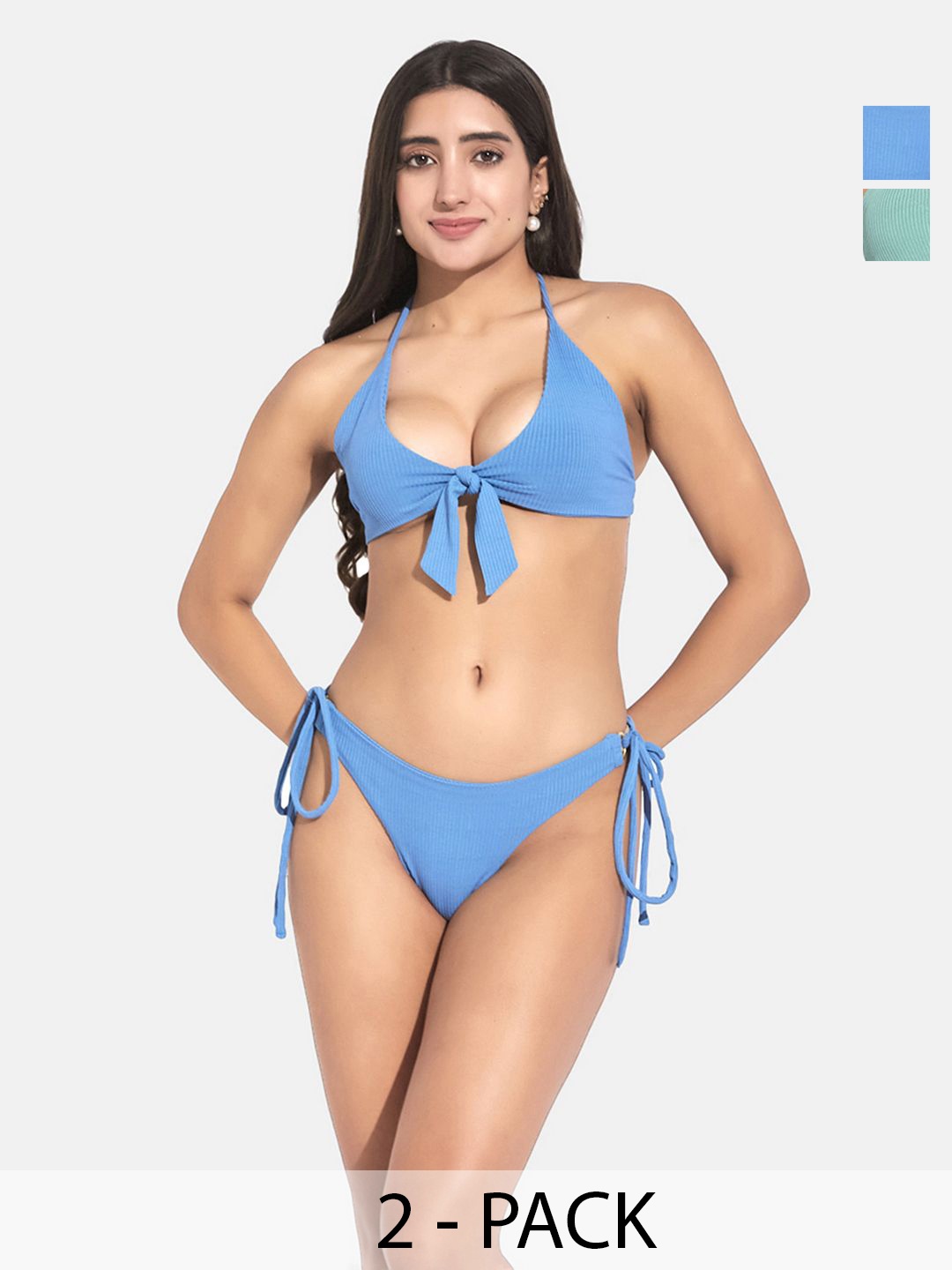 

SECRETS BY ZEROKAATA Pack Of 2 Assorted Swim Bikini Set