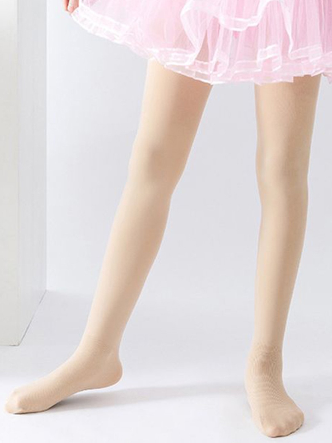 

SYGA Girls Anti-Slip Pantyhose Stockings, Beige