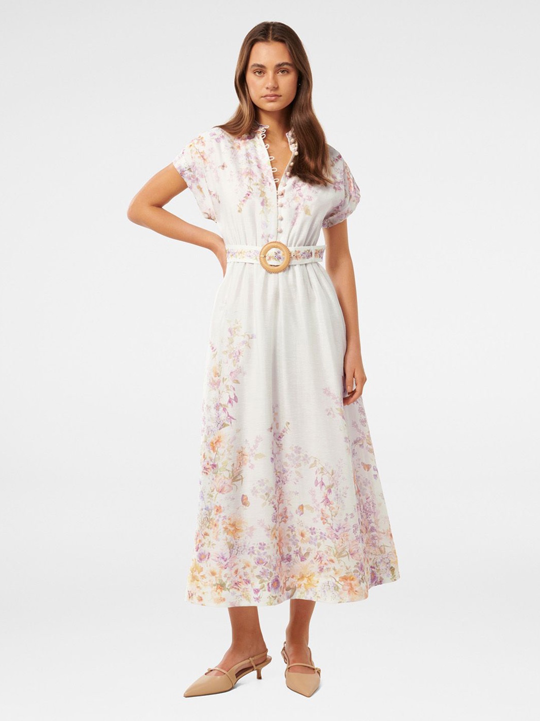 

Forever New Floral Print Fit & Flare Midi Dress, Multi