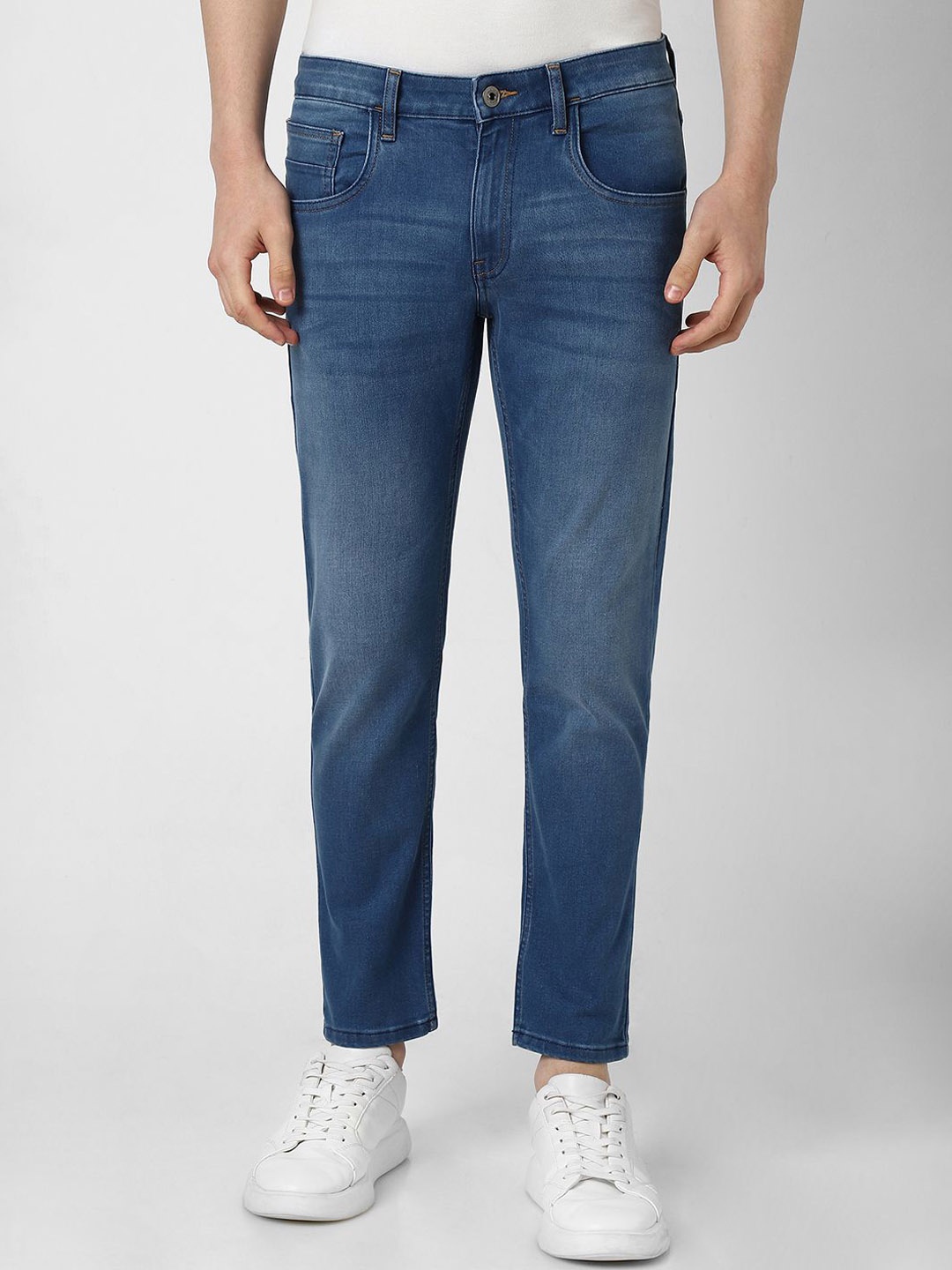 

VAN HEUSEN DENIM LABS Men Slim Fit Heavy Fade Jeans, Blue