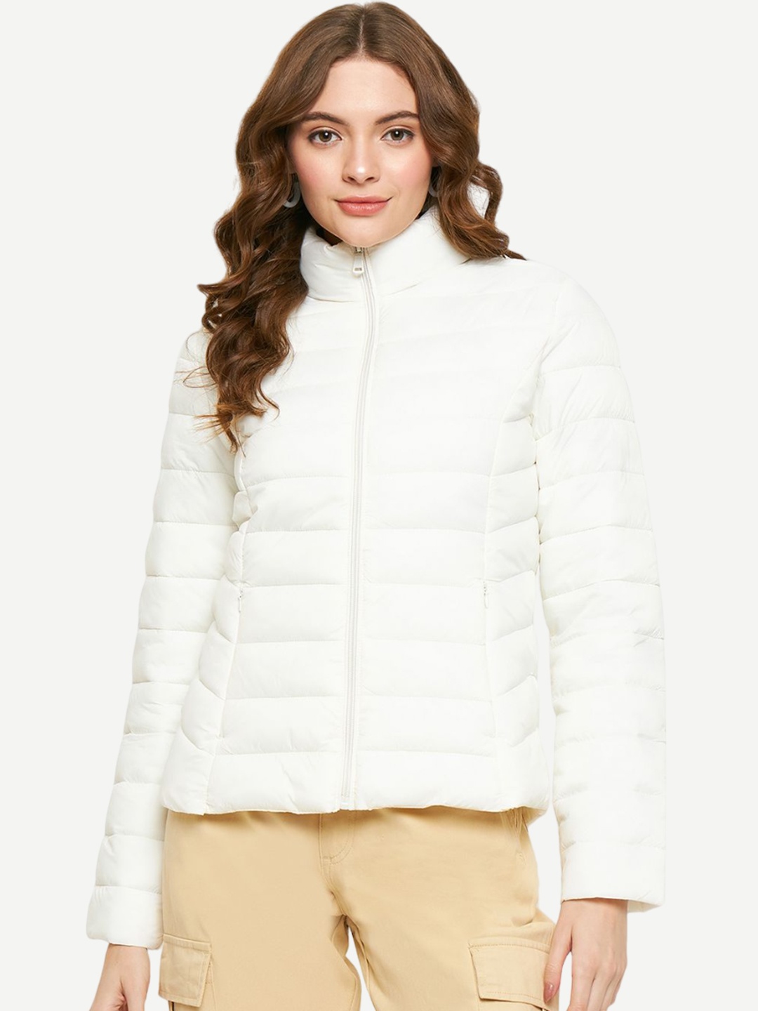 

Madame Cotton Lightweight Puffer Jacket, Off white
