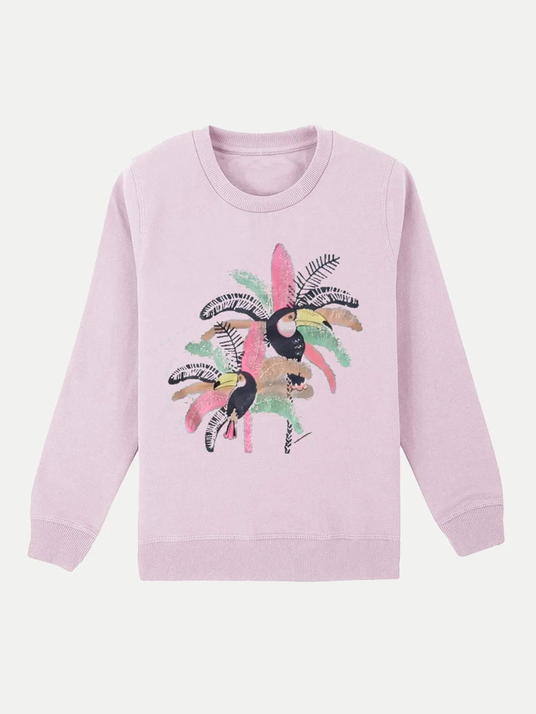 

BAESD Girls Printed Sweatshirt, Pink