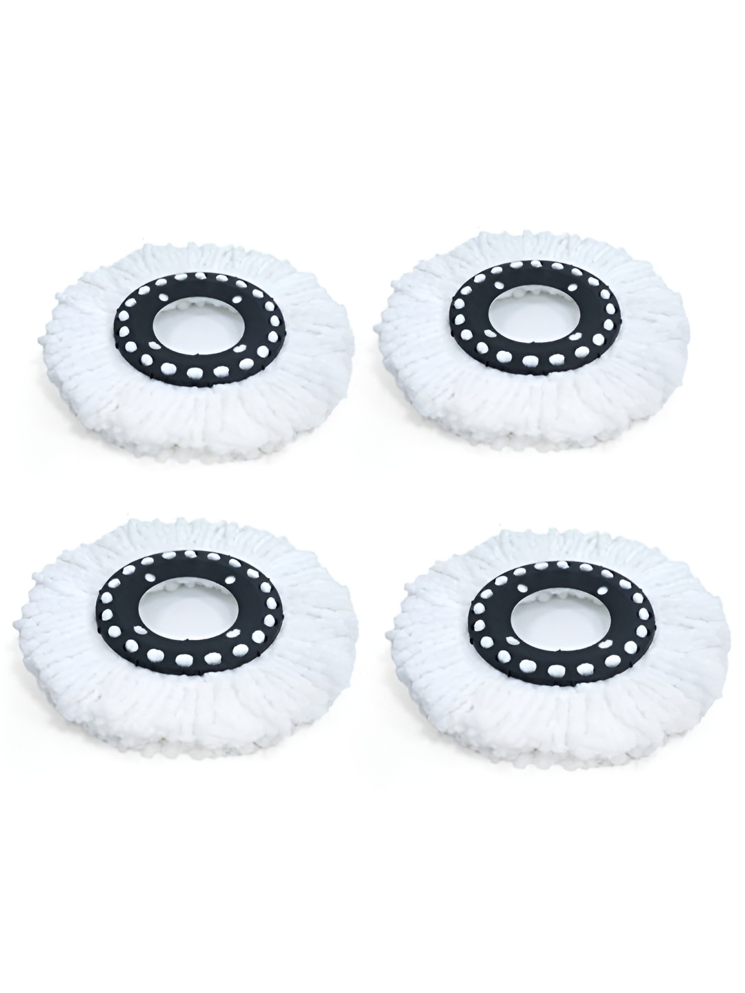 

UPC White 4 Pieces Wet & Dry Flat Mop Refill Pads
