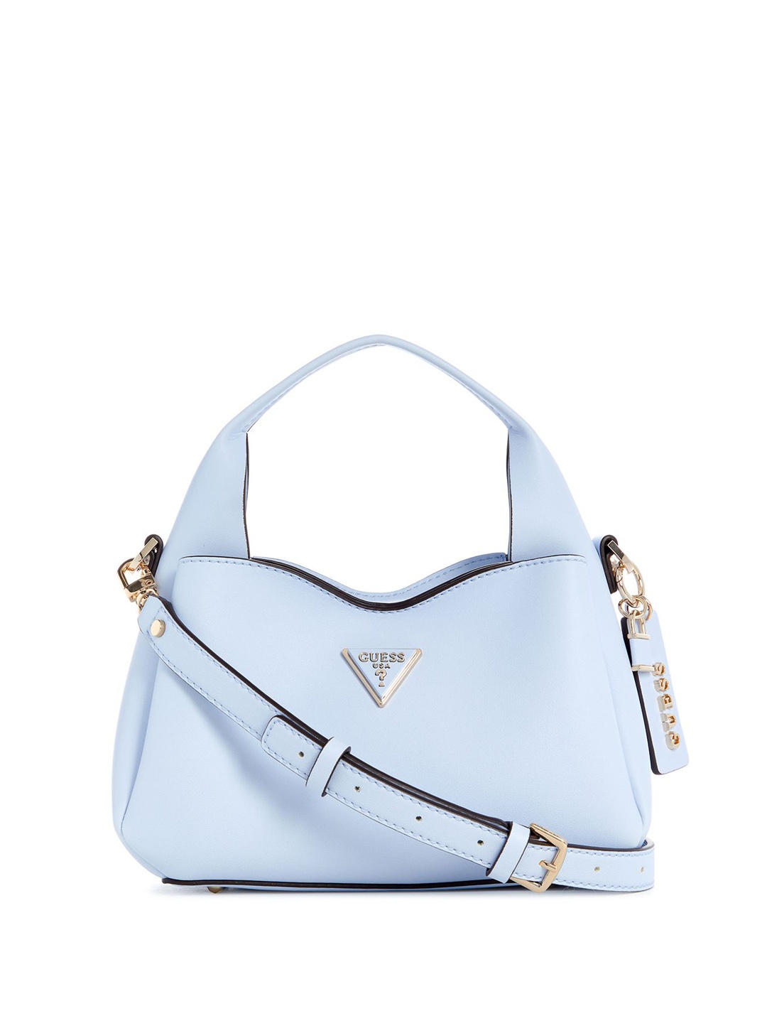 

GUESS PU Structured Handheld Bag with Tasselled, Blue