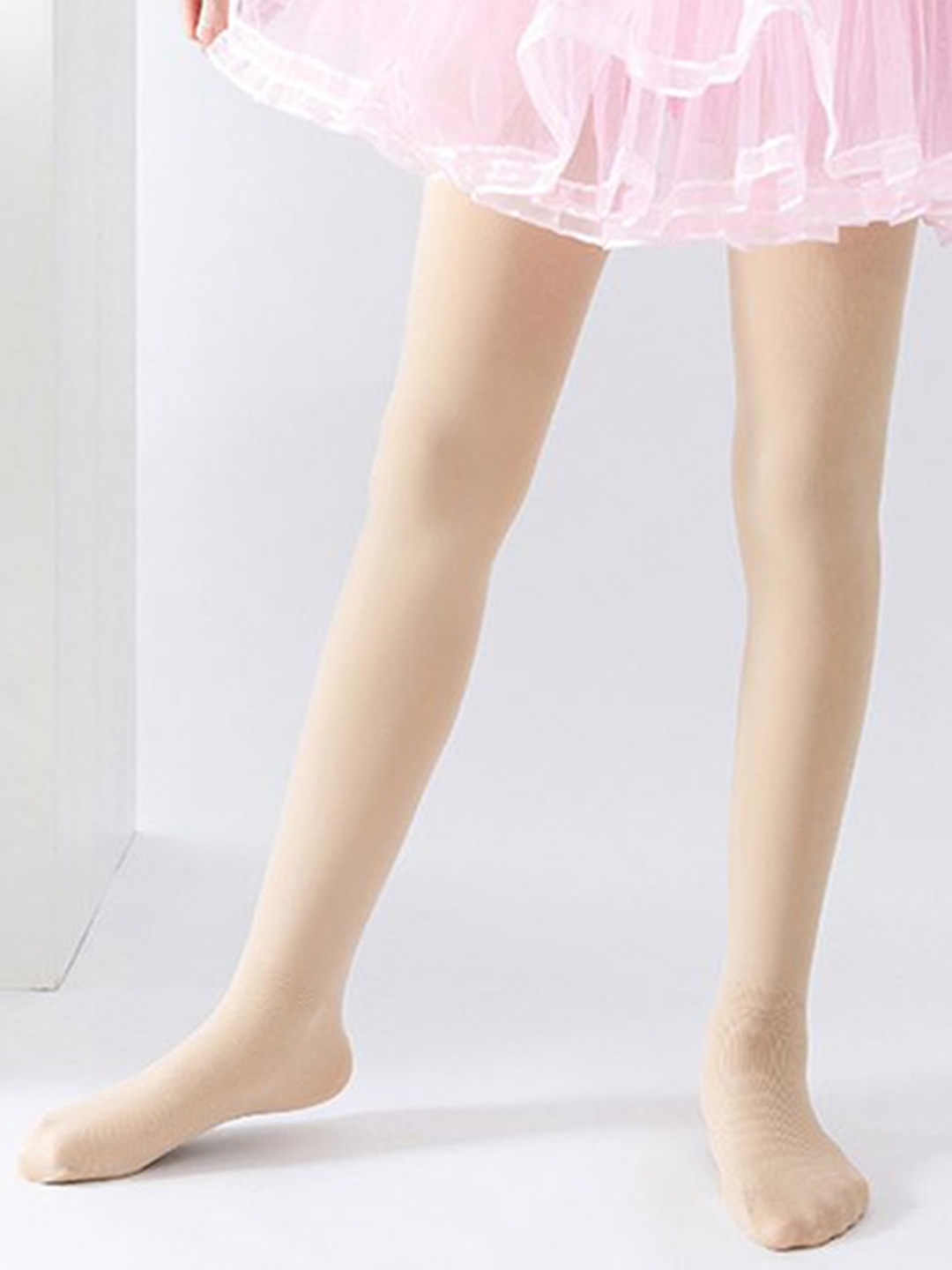 

SYGA Girls Anti-Slip Pantyhose Stockings, Beige