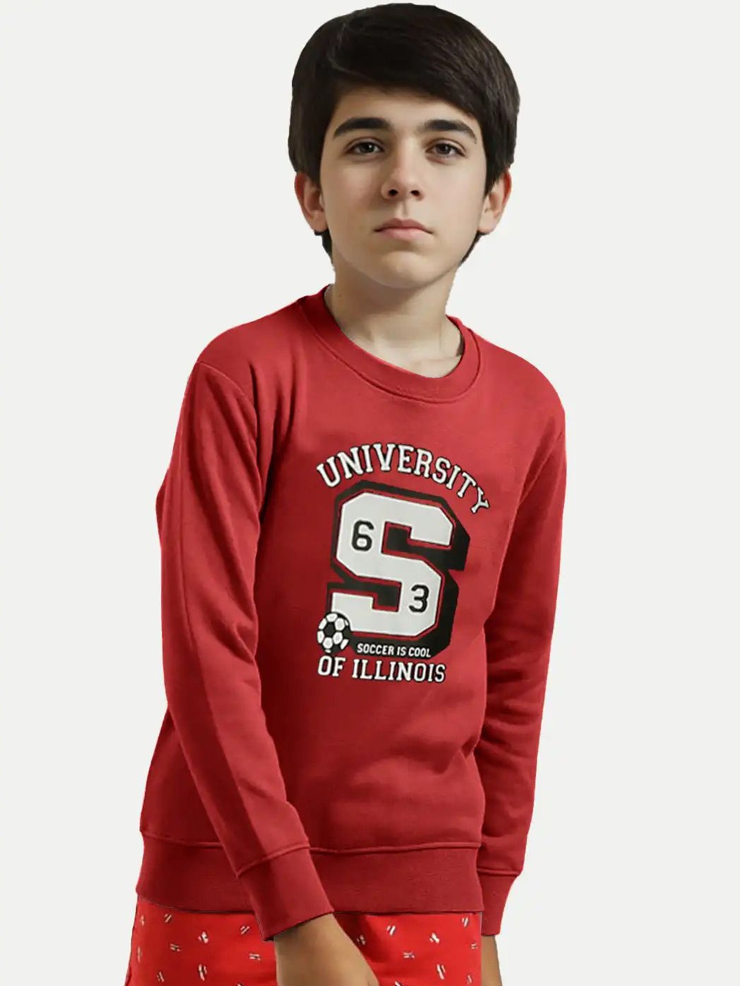 

BAESD Boys Printed Sweatshirt, Red