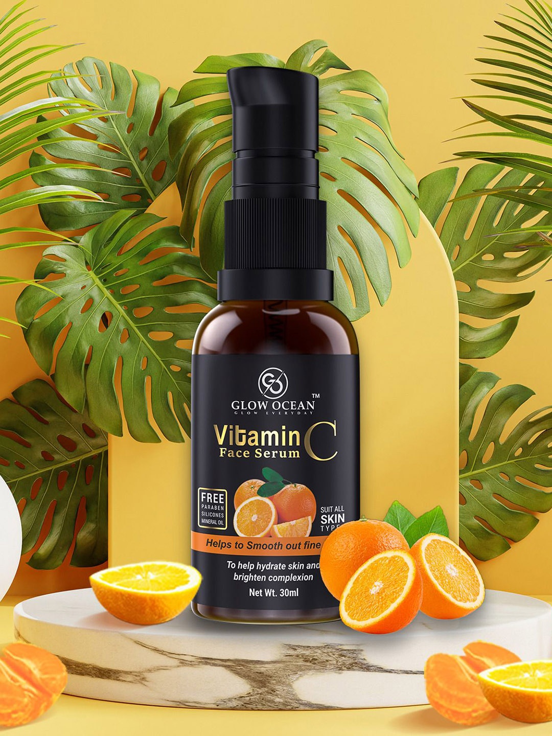 

Glowocean Professional Vitamin C Face Serum-30 ML, Orange