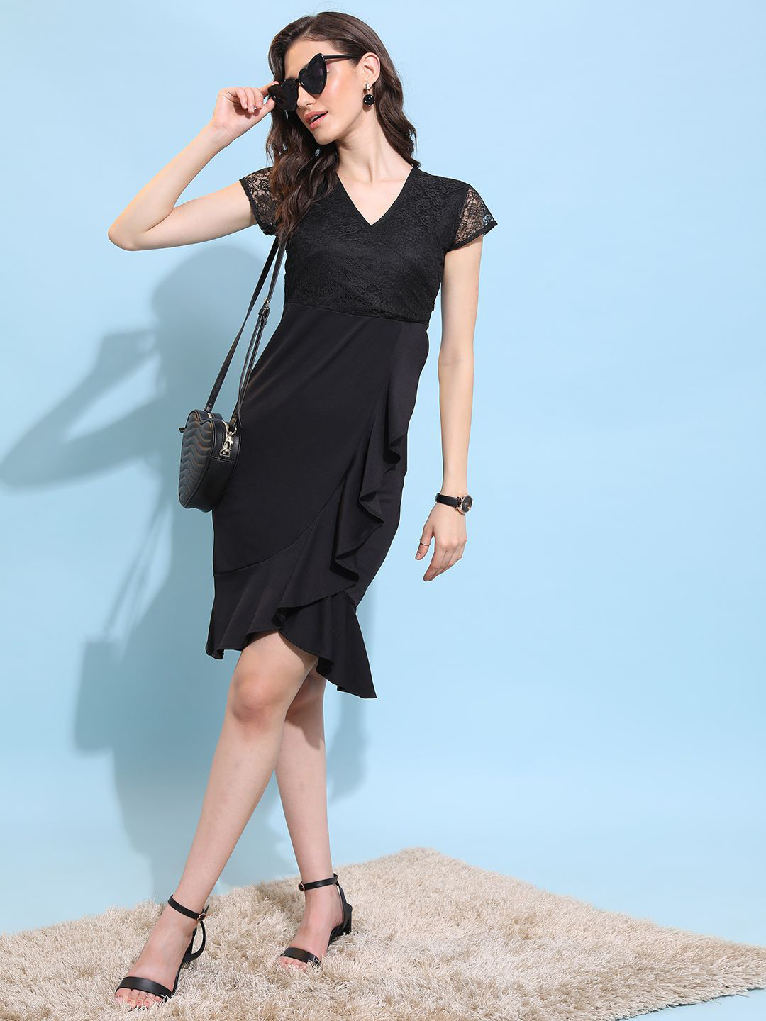 

Tokyo Talkies A-Line Dress, Black