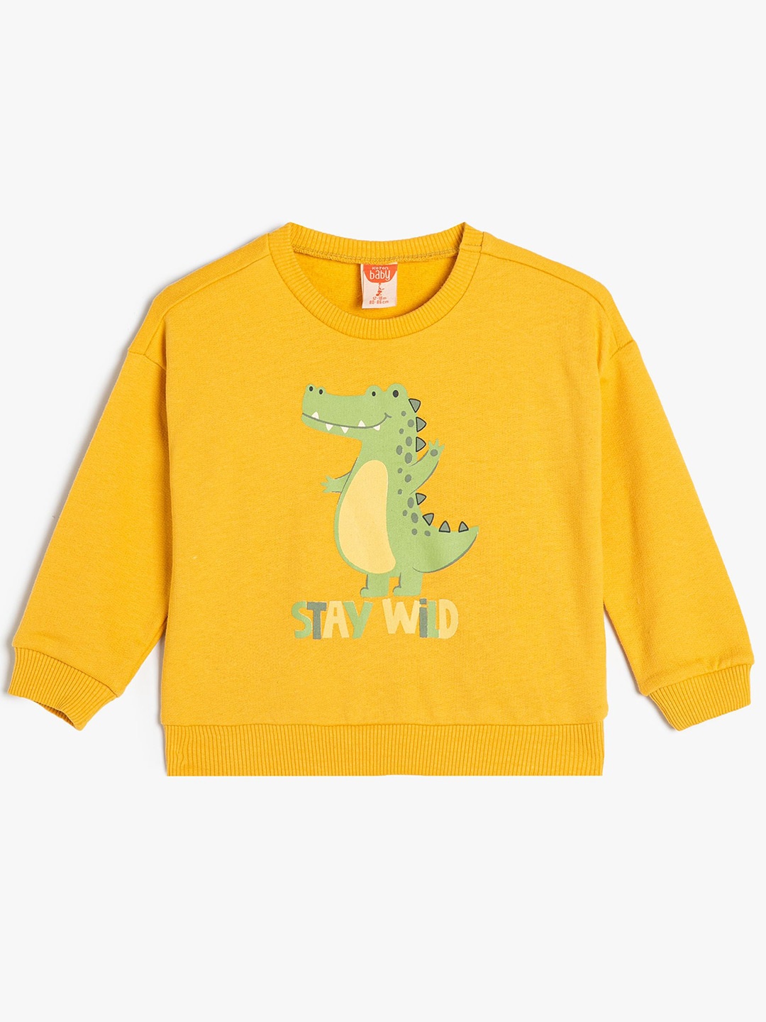 

Koton Boys Graphic Printed Sweatshirt, Yellow