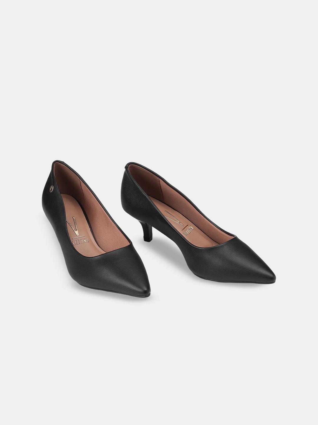 

Vizzano Work Kitten Pumps, Black