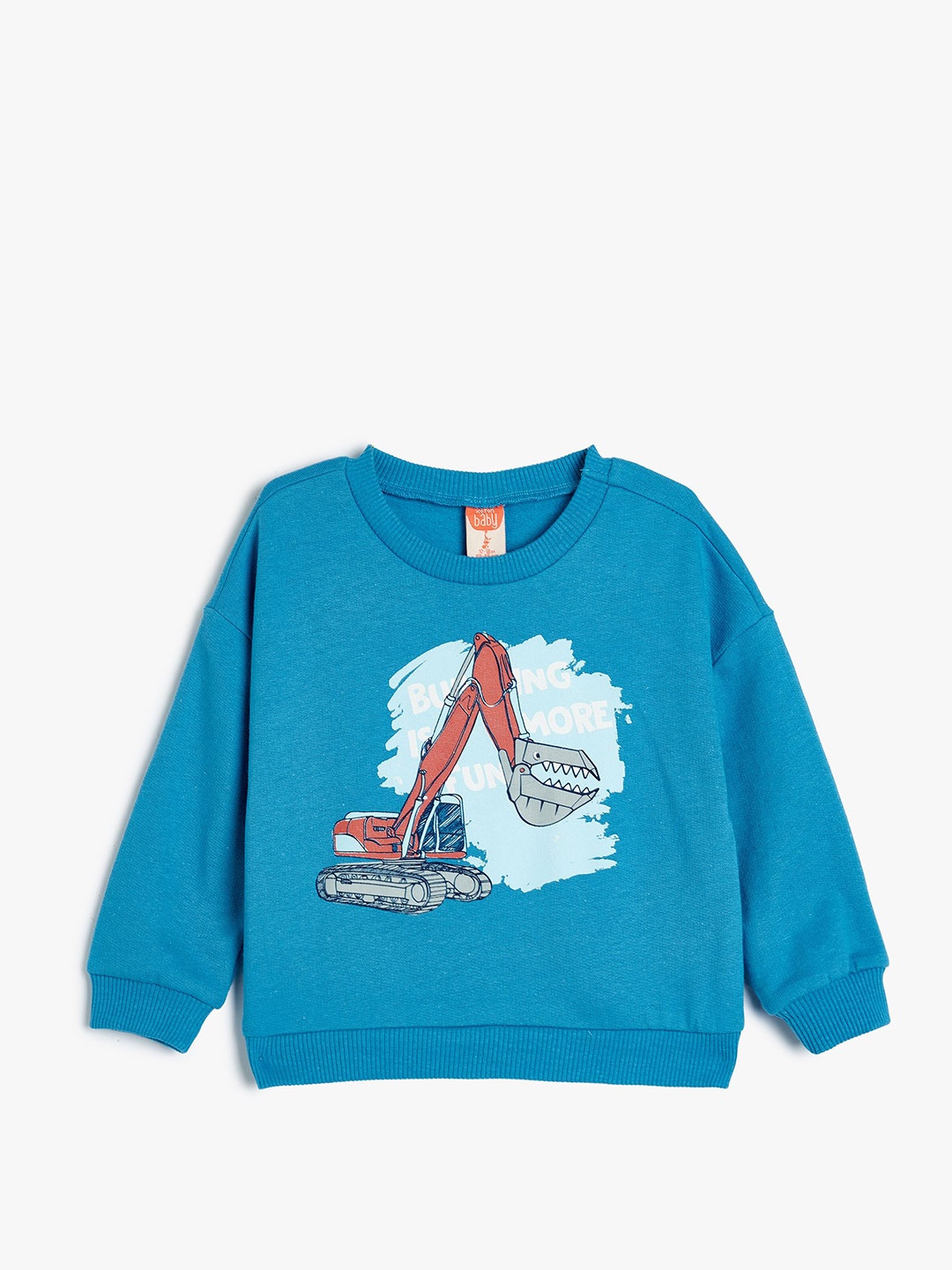 

Koton Boys Graphic Printed Sweatshirt, Blue