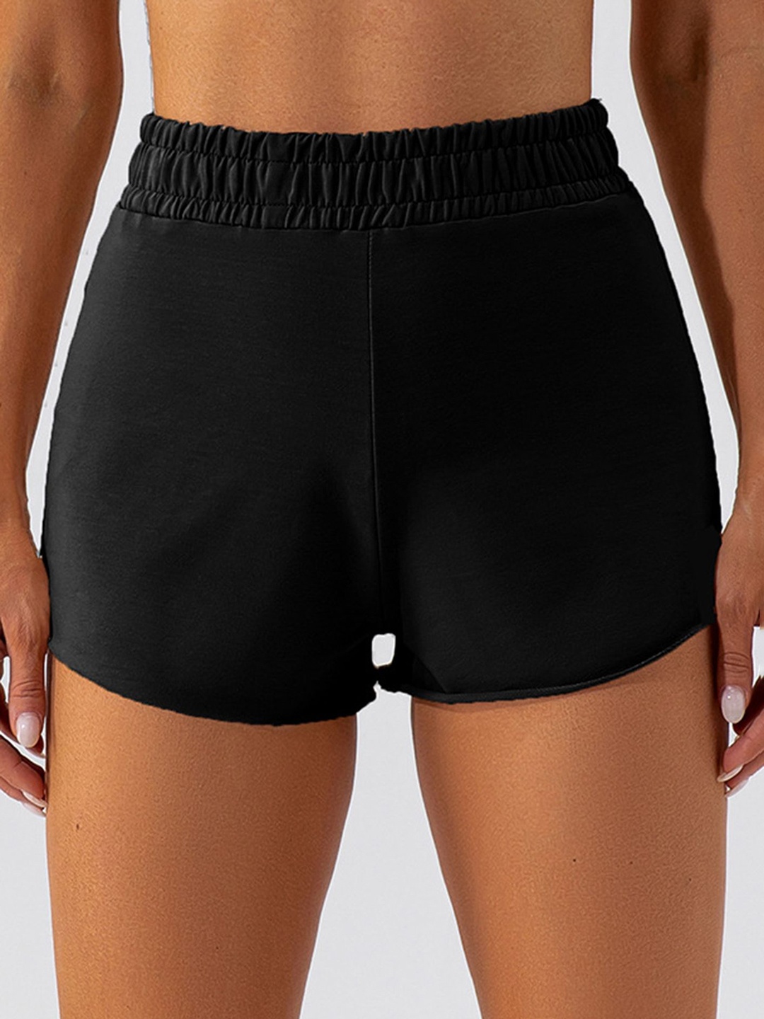 

LULU & SKY Straight Fit Sports Shorts, Black