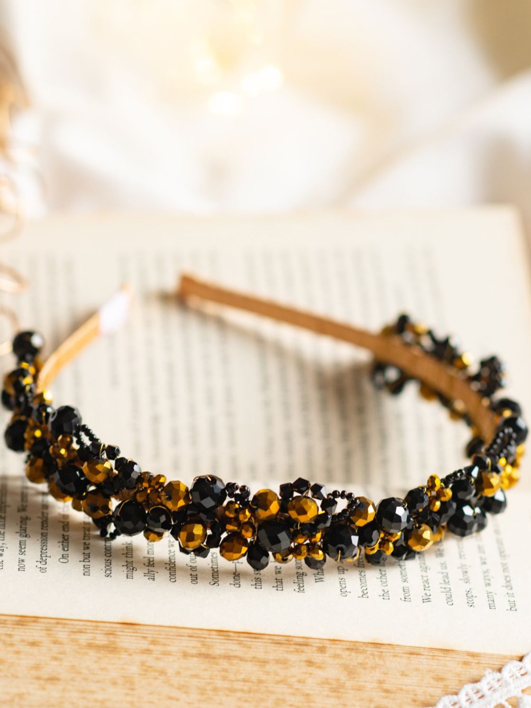 

Choko Girls Beaded Hairband, Black