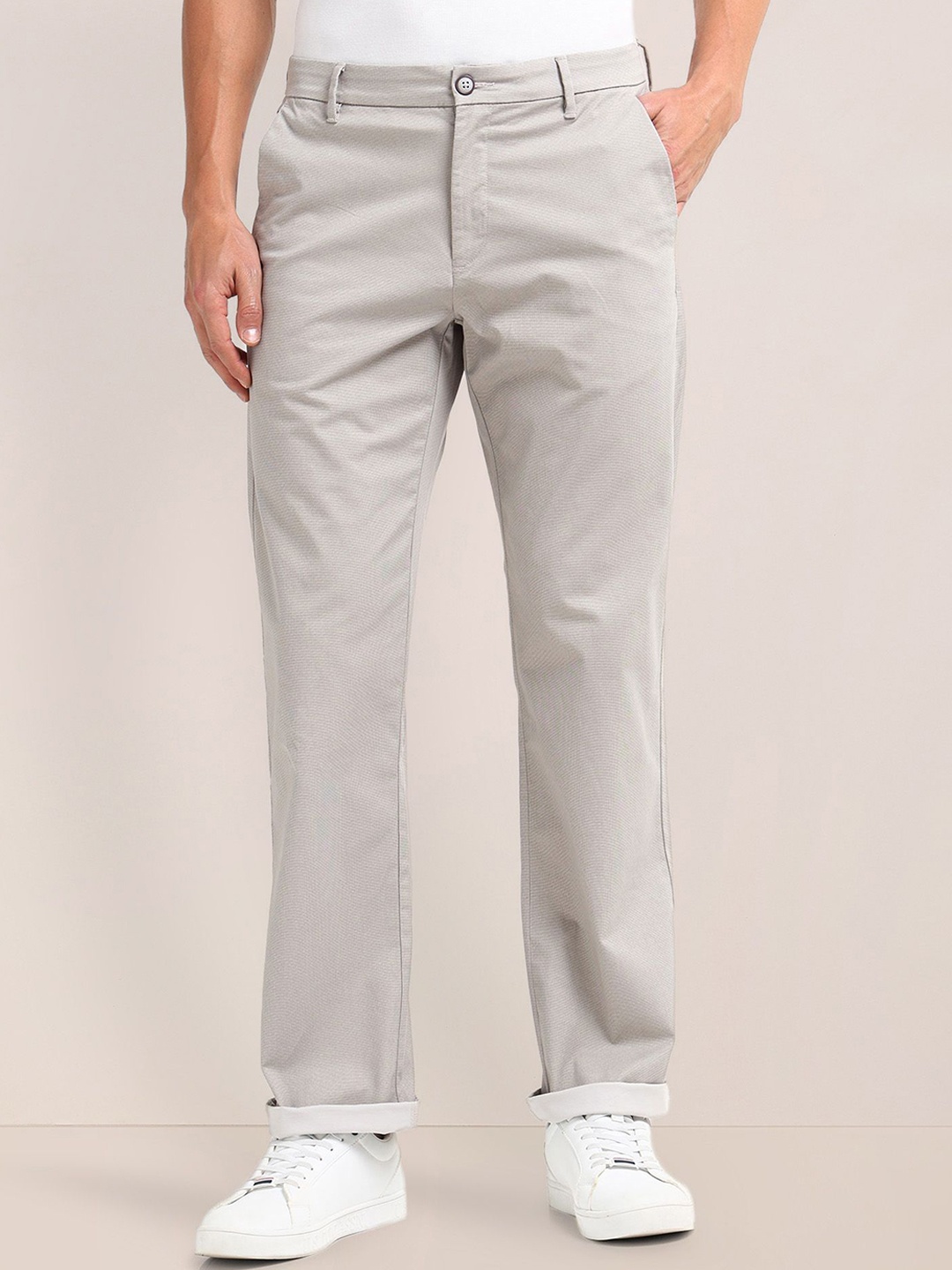 

U.S. Polo Assn. Men Classic Straight Fit Trousers, Grey