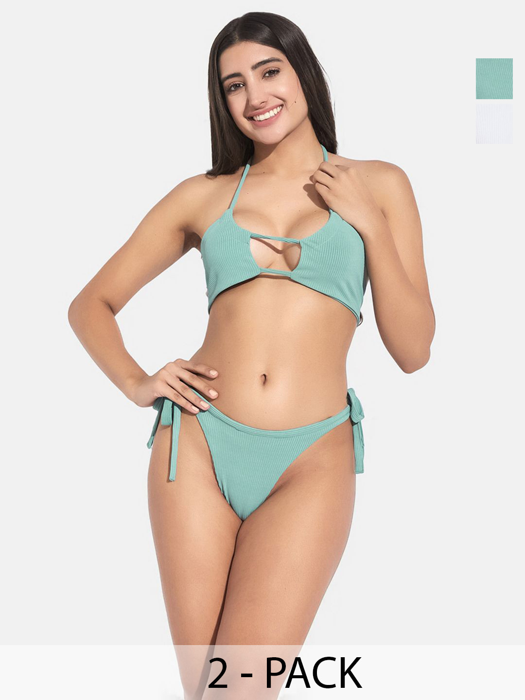 

SECRETS BY ZEROKAATA Pack Of 2 Assorted Swim Bikini Set