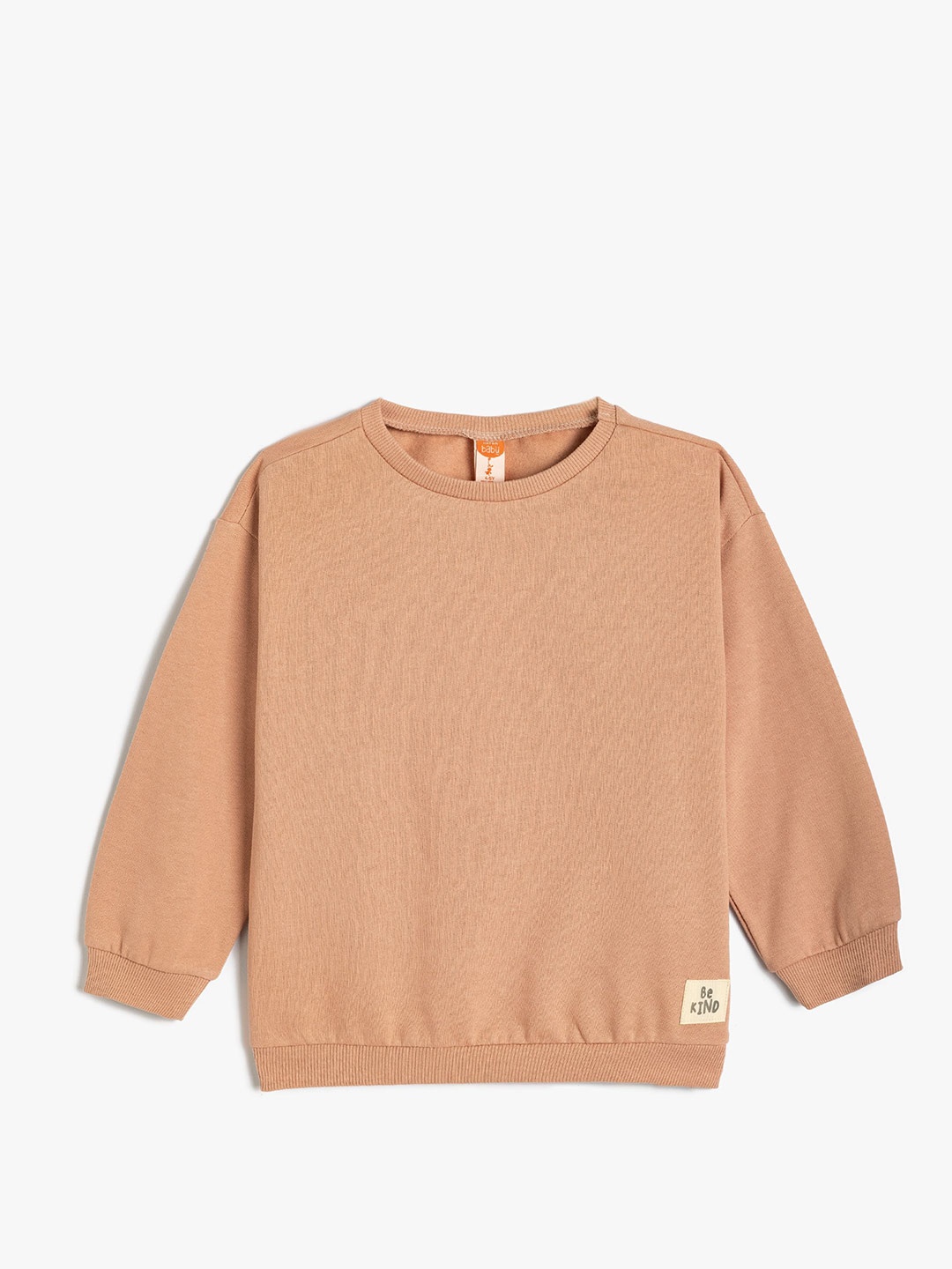 

Koton Girls Solid Sweatshirt, Brown