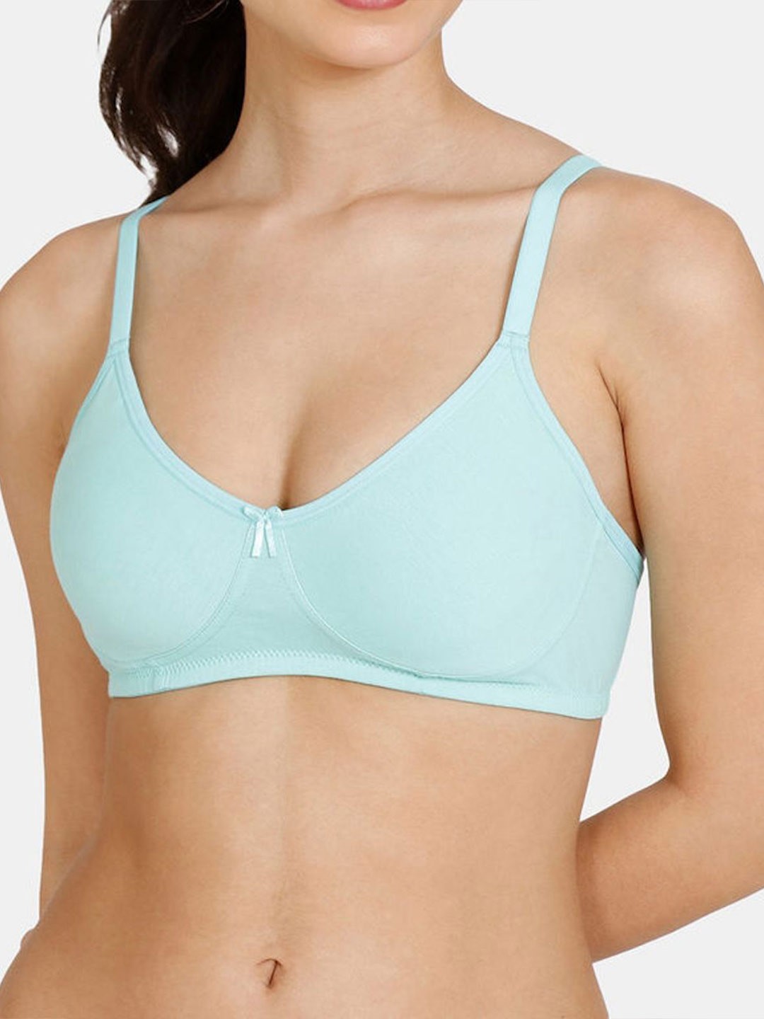 

DressBerry Medium Coverage Non Padded Solid Bra, Sea green