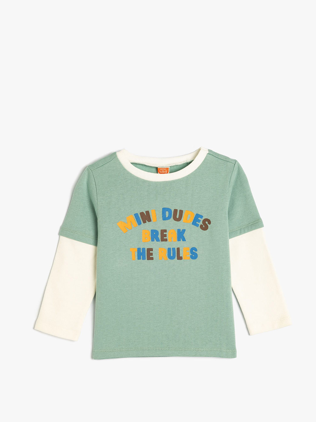 

Koton Boys Typography Printed Sweatshirt, Green