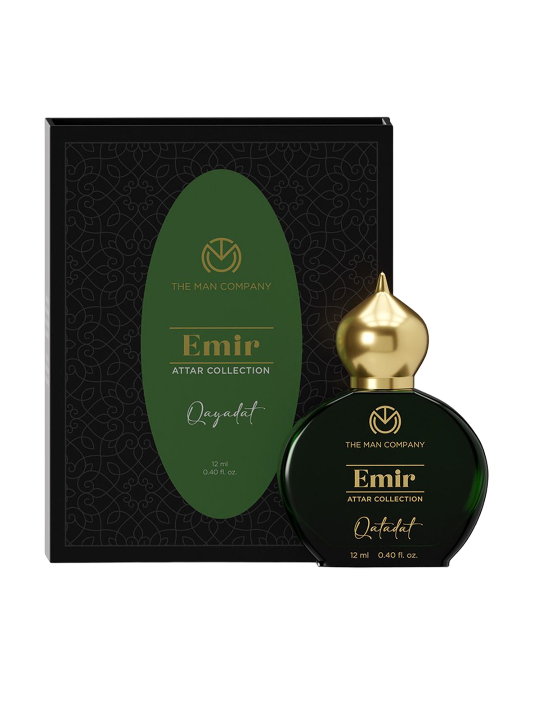 

THE MAN COMPANY Qayadat Emir Collection Long Lasting Attar Perfume 12ml, Green