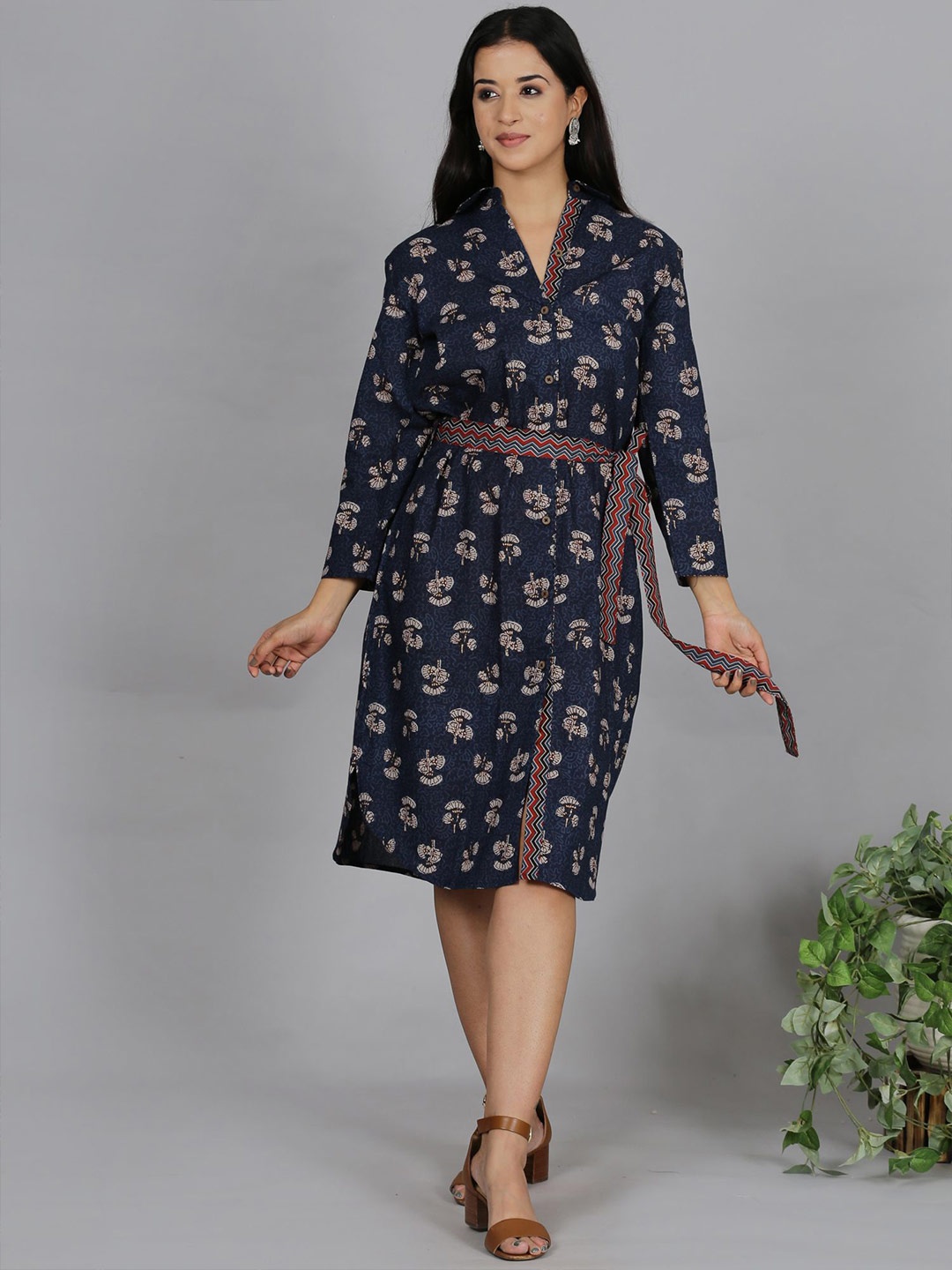

Spring Soul Floral Print Dress, Blue