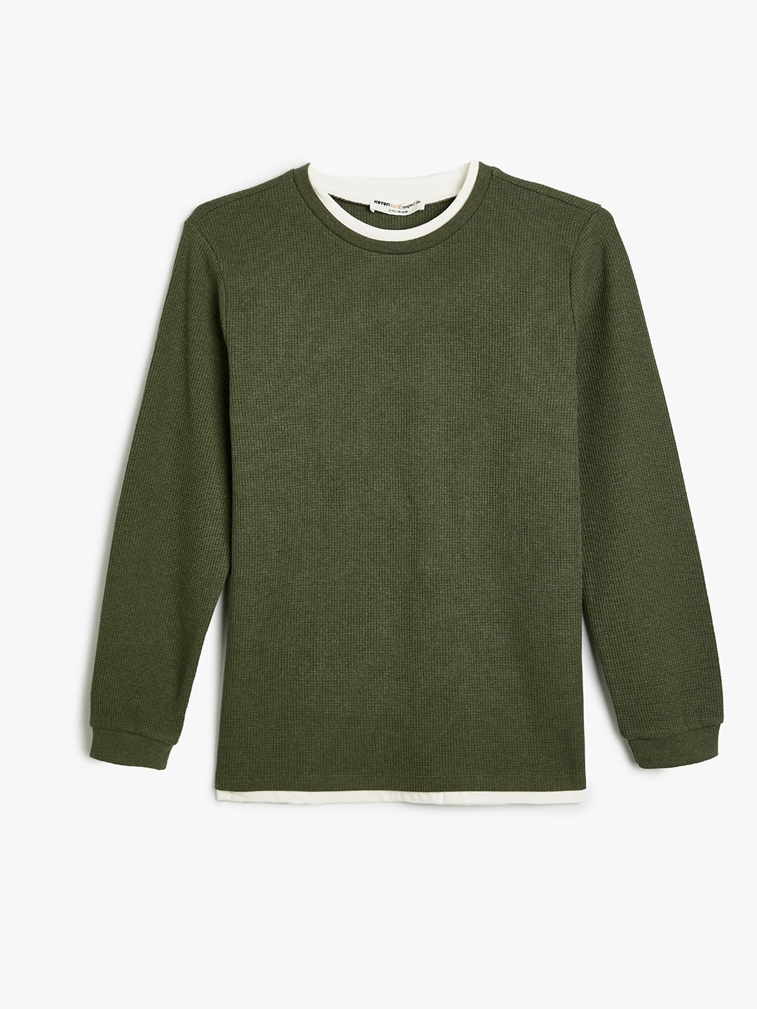 

Koton Boys Solid Sweatshirt, Olive