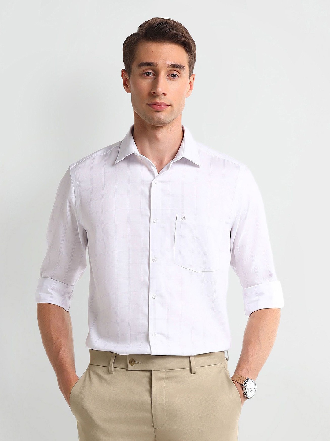 

Arrow Men Opaque Formal Shirt, Purple