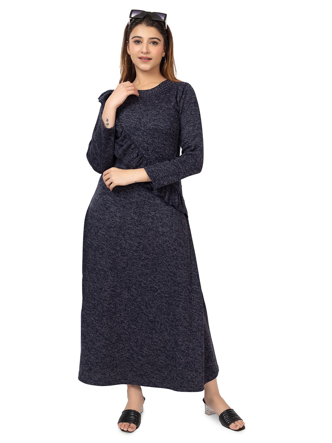 

TWENTY ME A-Line Maxi Dress, Navy blue