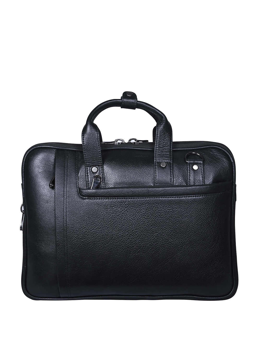 

Calvadoss Men Up To 15 Inch Textured Leather Laptop Bag, Black