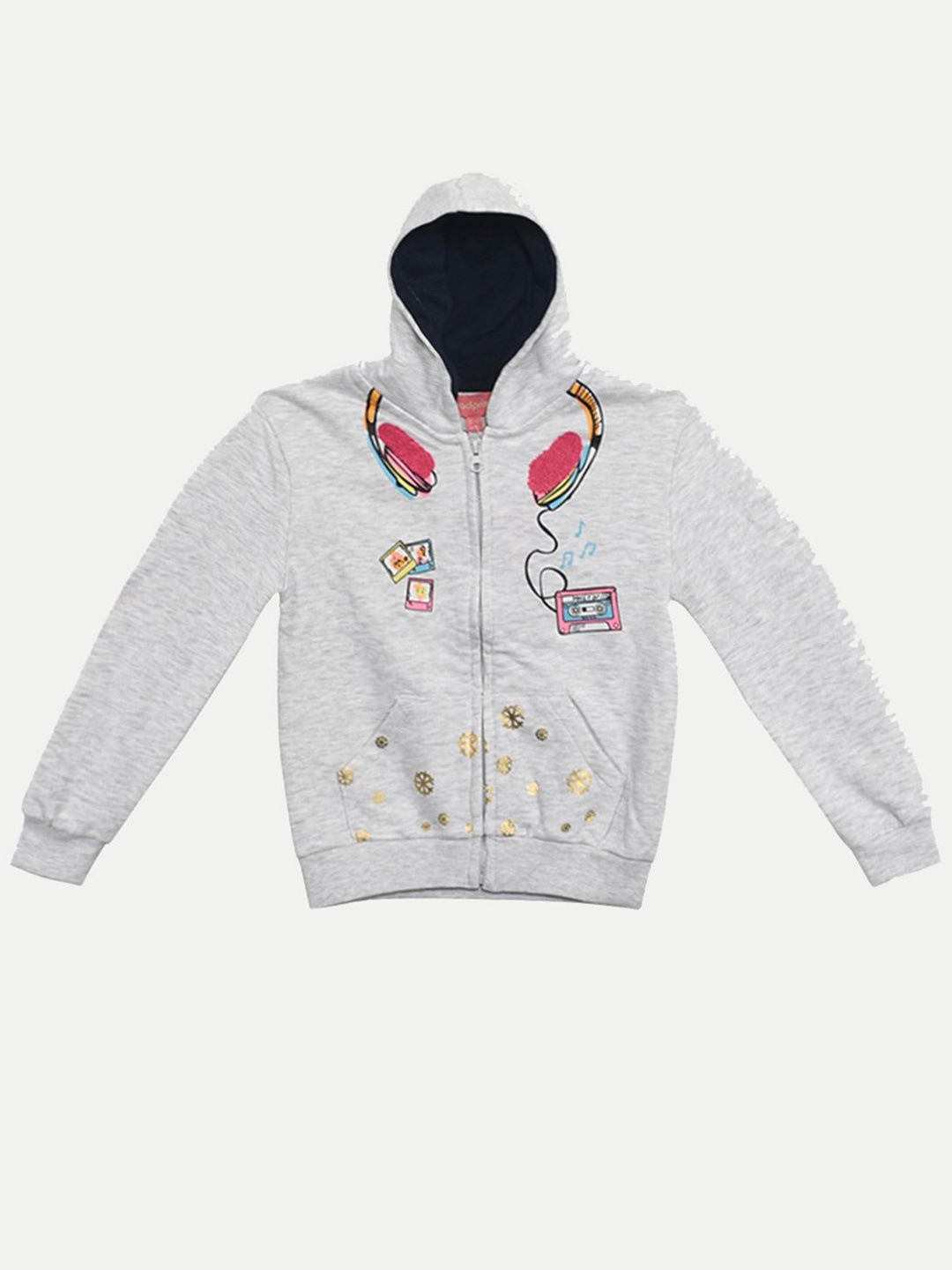 

BAESD Girls Graphic Printed Sweatshirt, Grey