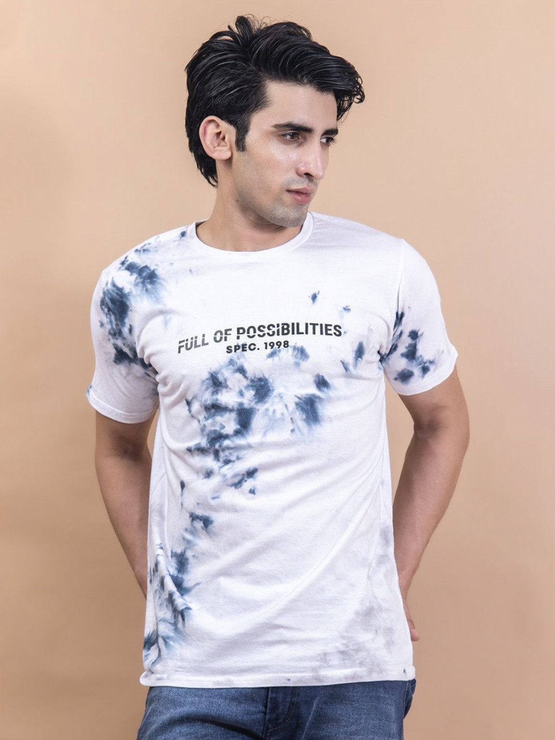 

Tistabene Men Printed Pockets T-shirt, Blue