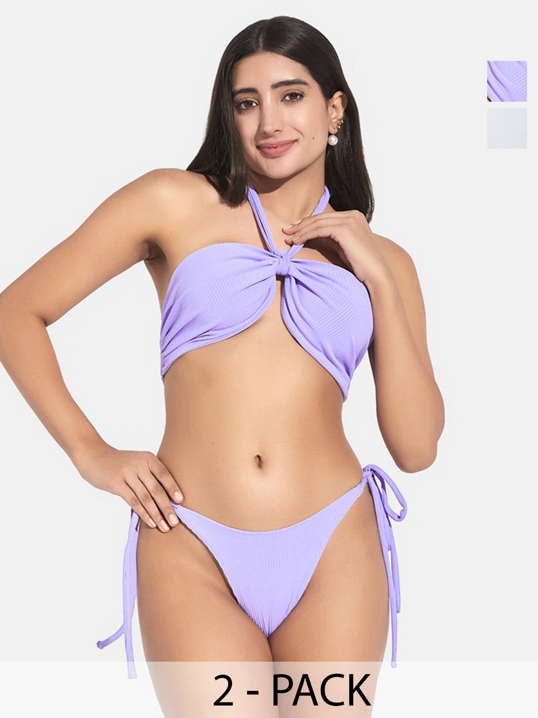 

SECRETS BY ZEROKAATA Pack Of 2 Assorted Swim Bikini Set
