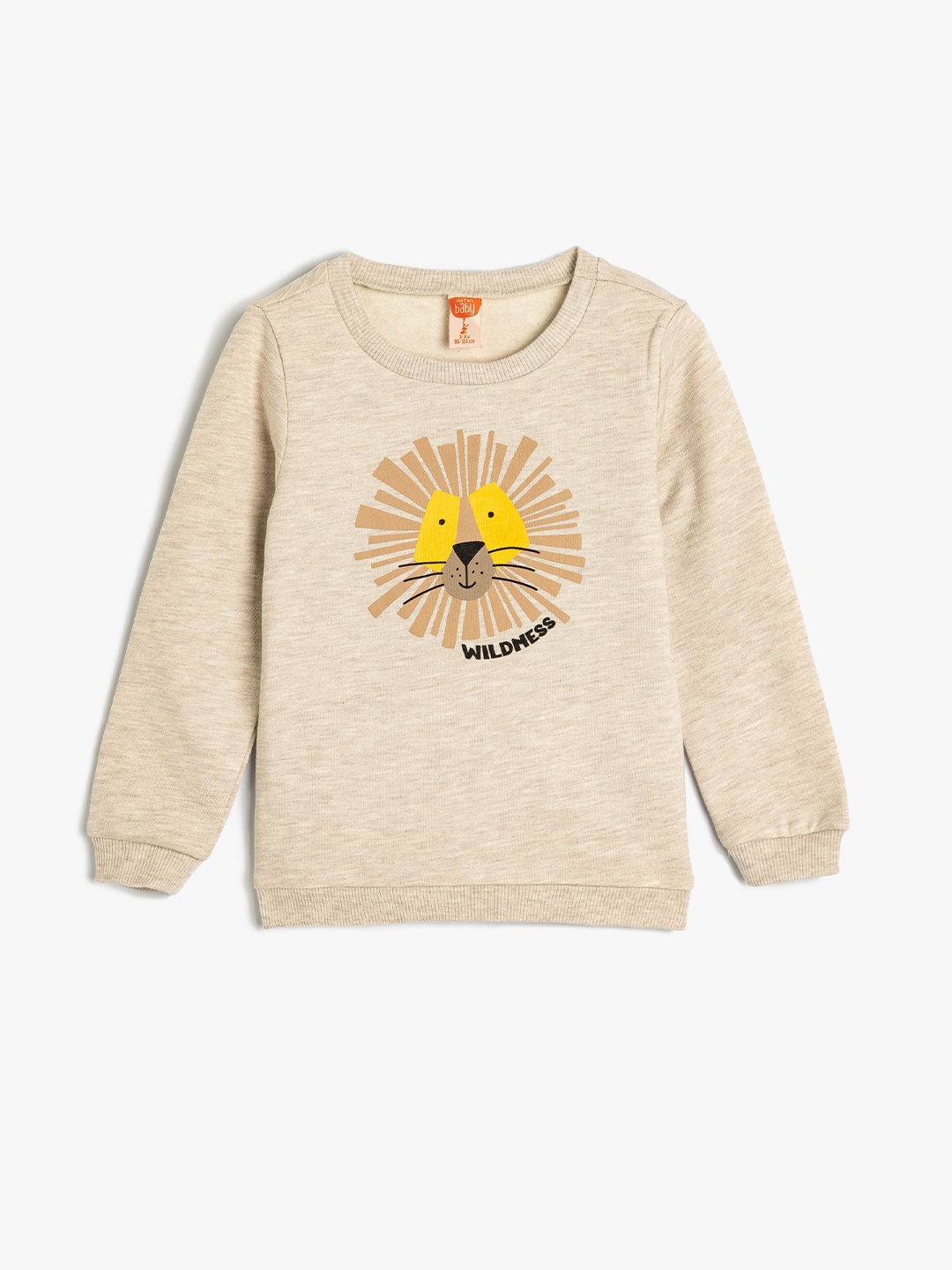 

Koton Boys Graphic Printed Sweatshirt, Beige