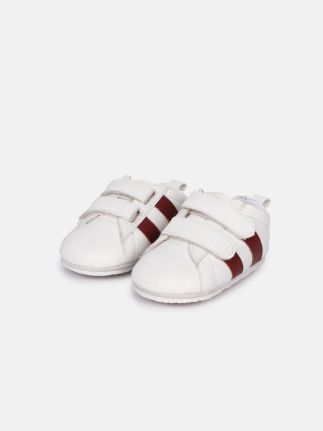 

MINI KLUB Boys Striped PU Espadrilles, White