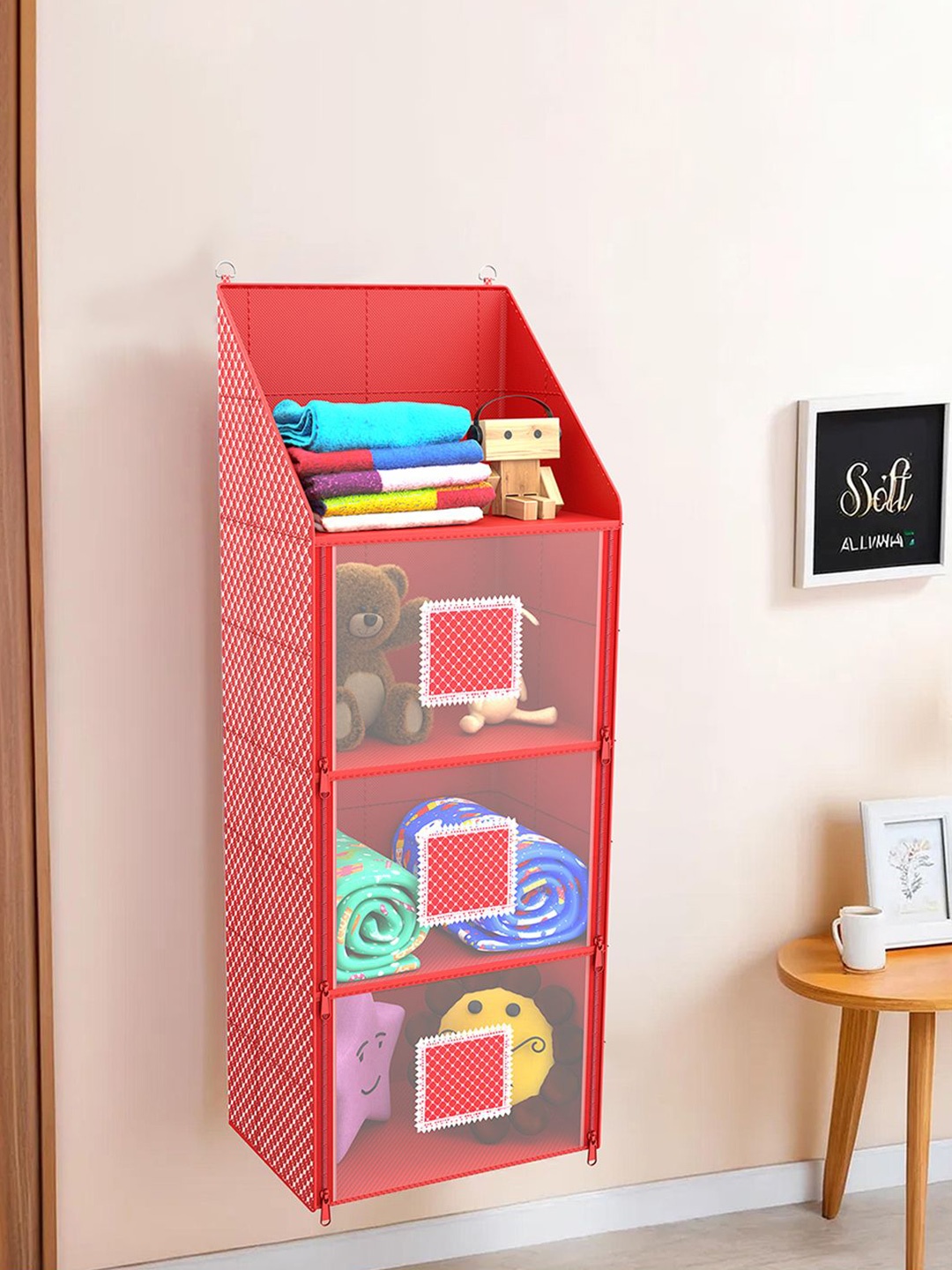 

Kuber Industries Red Set of 2 Regular Multi-Utility Organisers