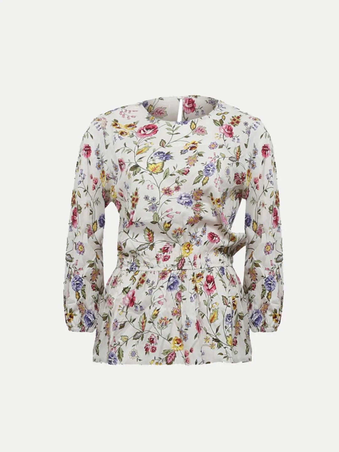 

BAESD Floral Print Fit & Flare Dress, Beige