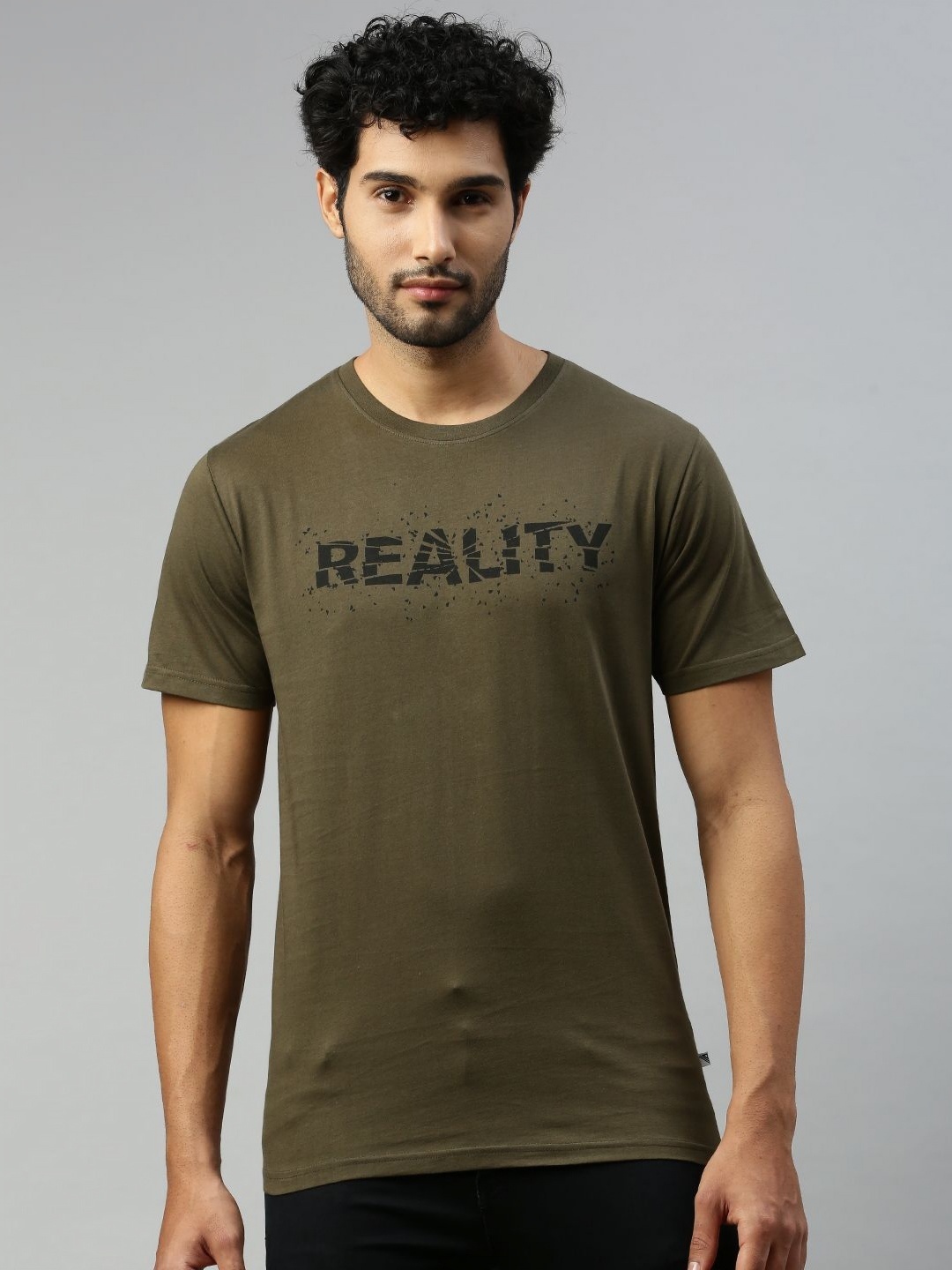 

Unibro Men Typography 2 Printed Pockets T-shirt, Green
