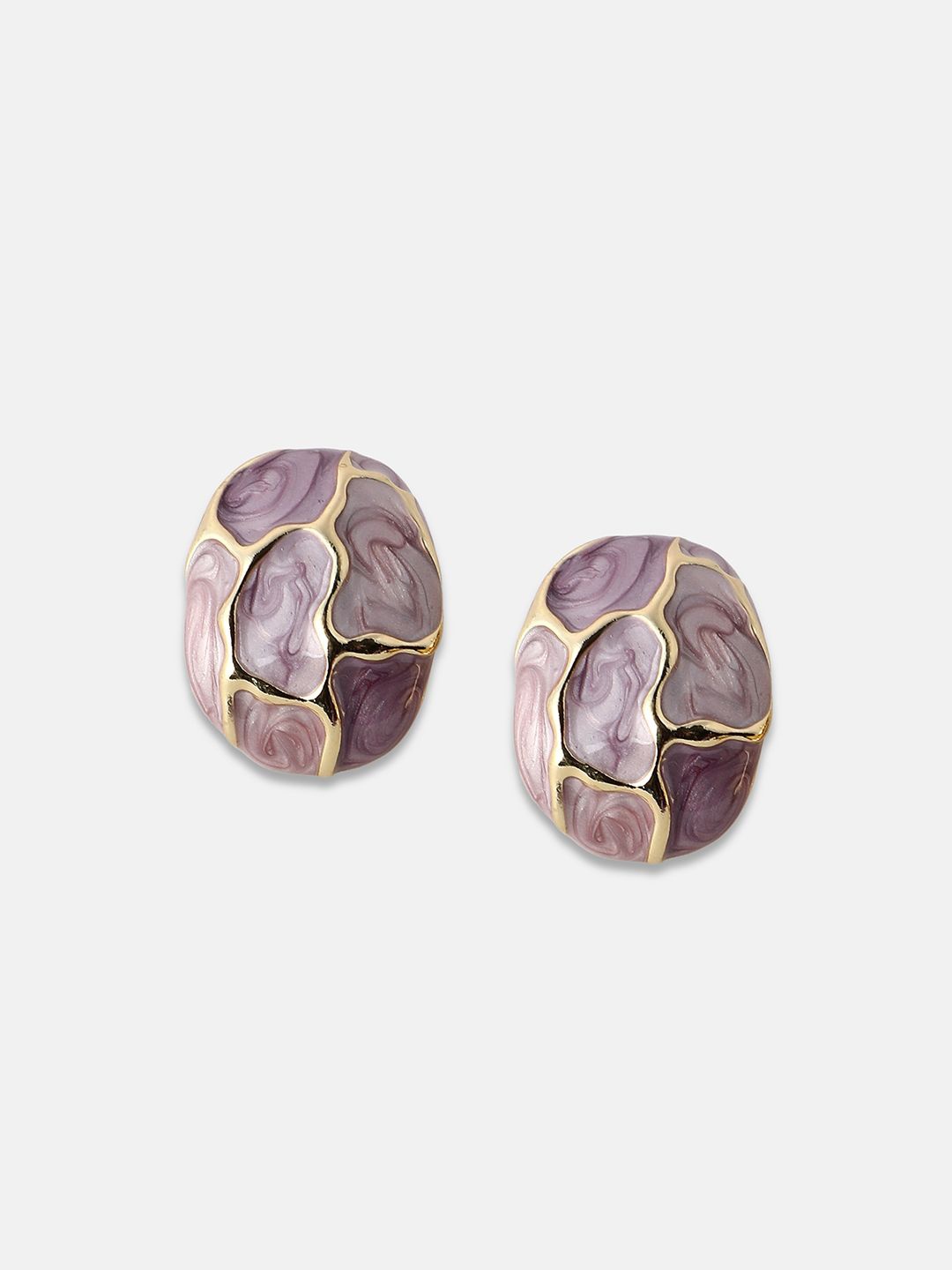 

SOHI Contemporary Studs Earrings, Purple