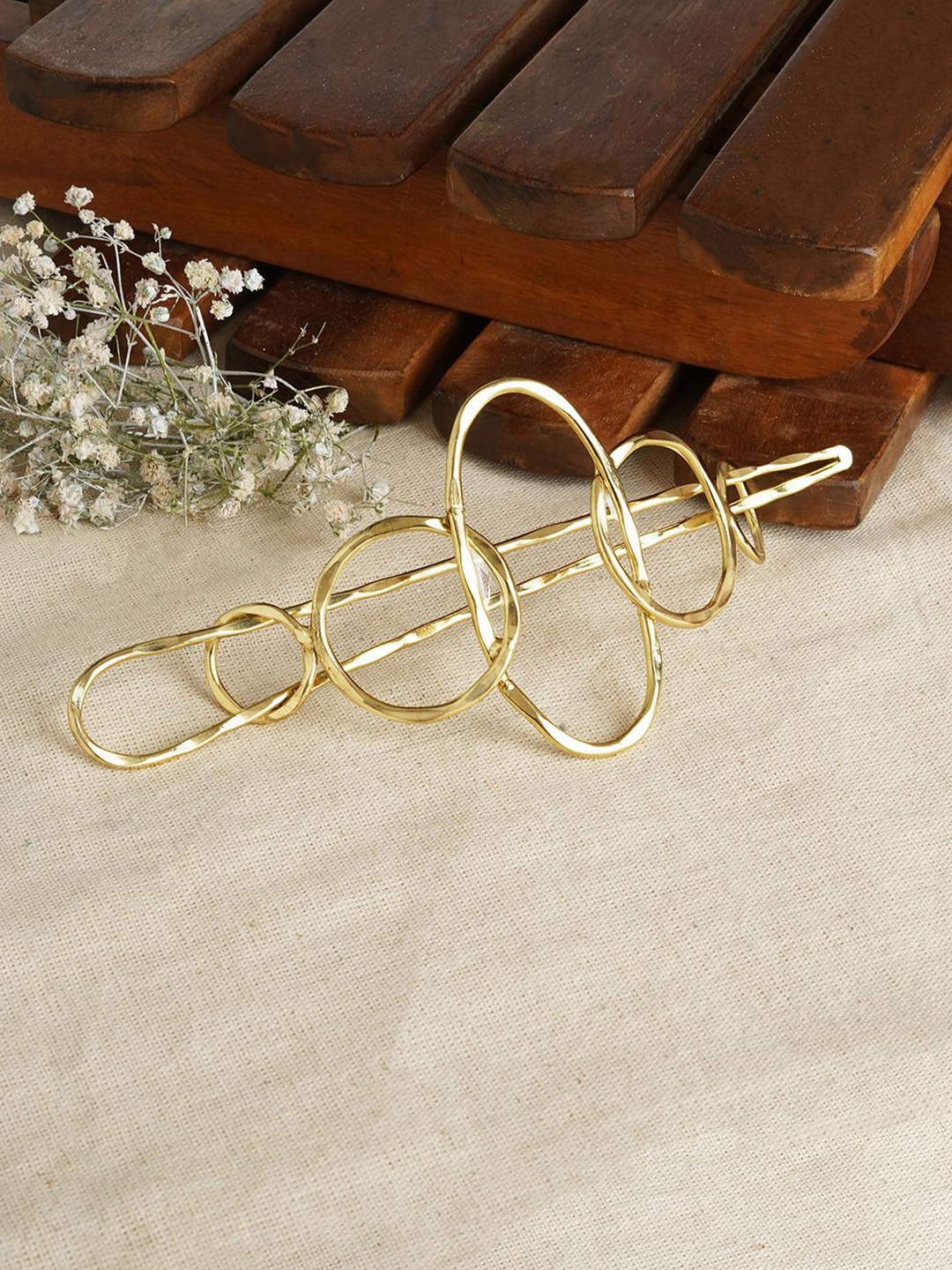 

TEEJH Women Bobby Pins, Gold