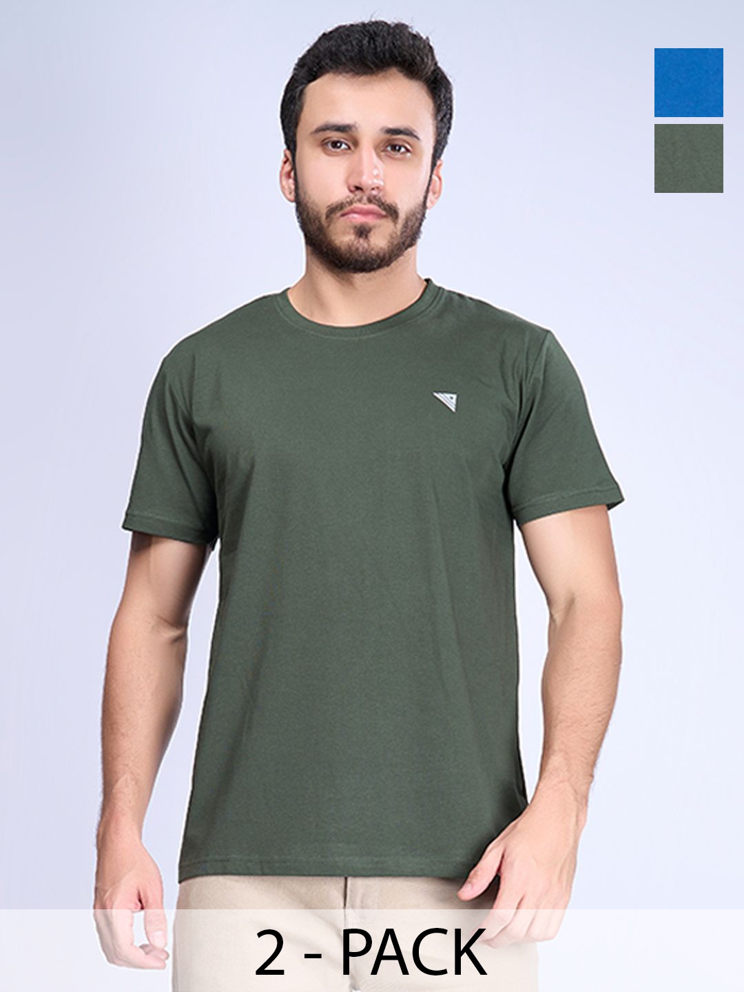 

Unibro Men 2 Applique T-shirt, Green