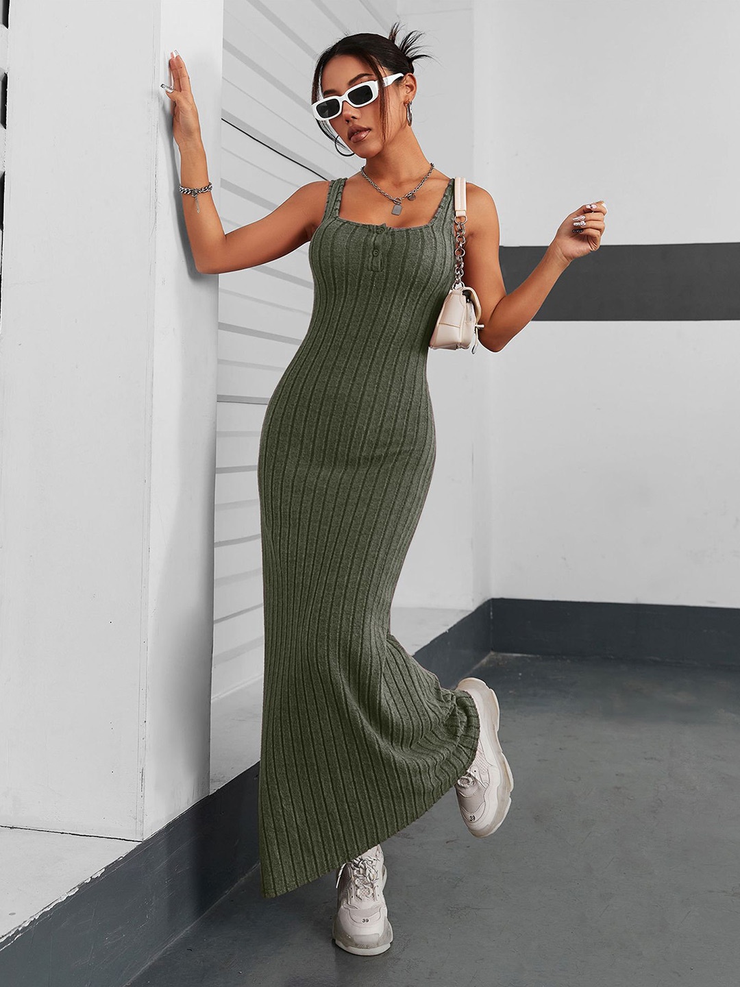 

StyleCast x Revolte Women Bodycon Dress, Olive